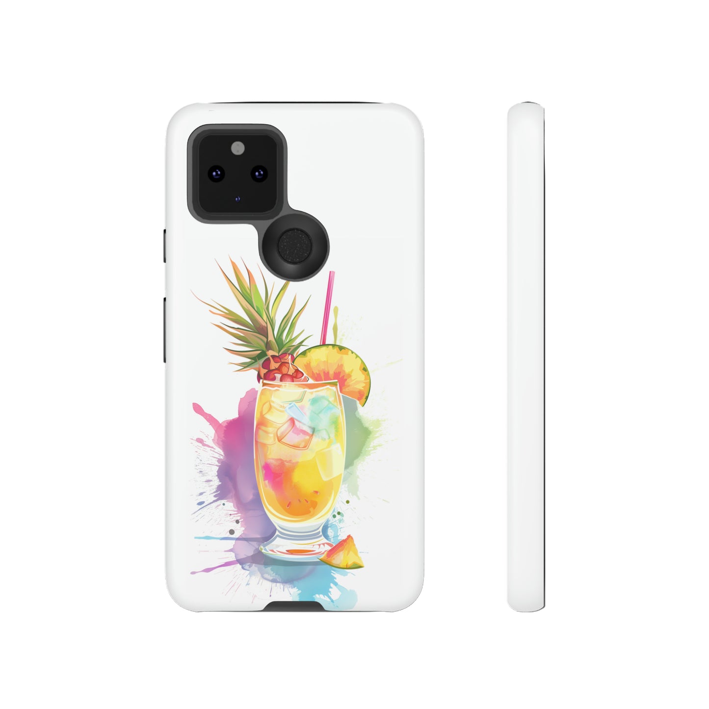 Pina Colada Cocktail Hawaiian Tropical Phone Case, Island Tropics, Wireless Compatible, Protective Cell Phone Case iPhone, Samsung, Pixel