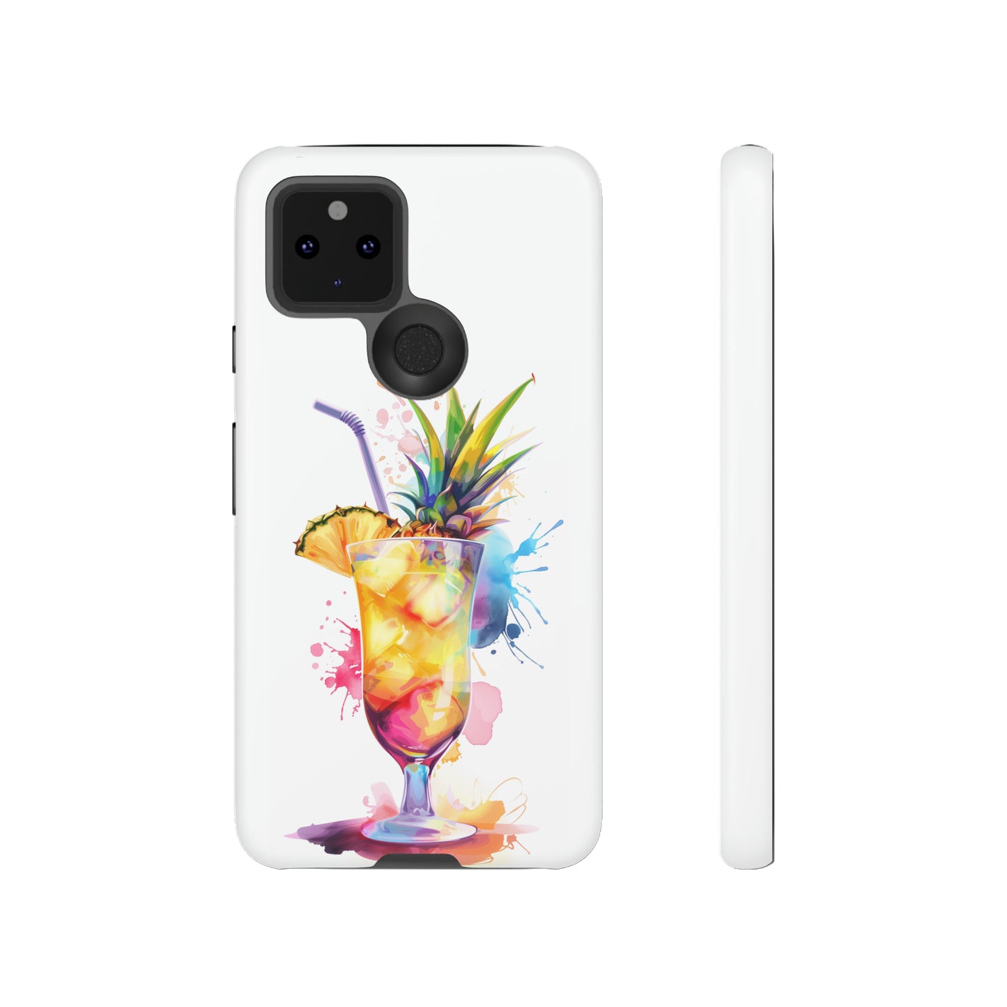 Pina Colada Cocktail Hawaiian Tropical Phone Case, Island Tropics, Wireless Compatible, Protective Cell Phone Case iPhone, Samsung, Pixel