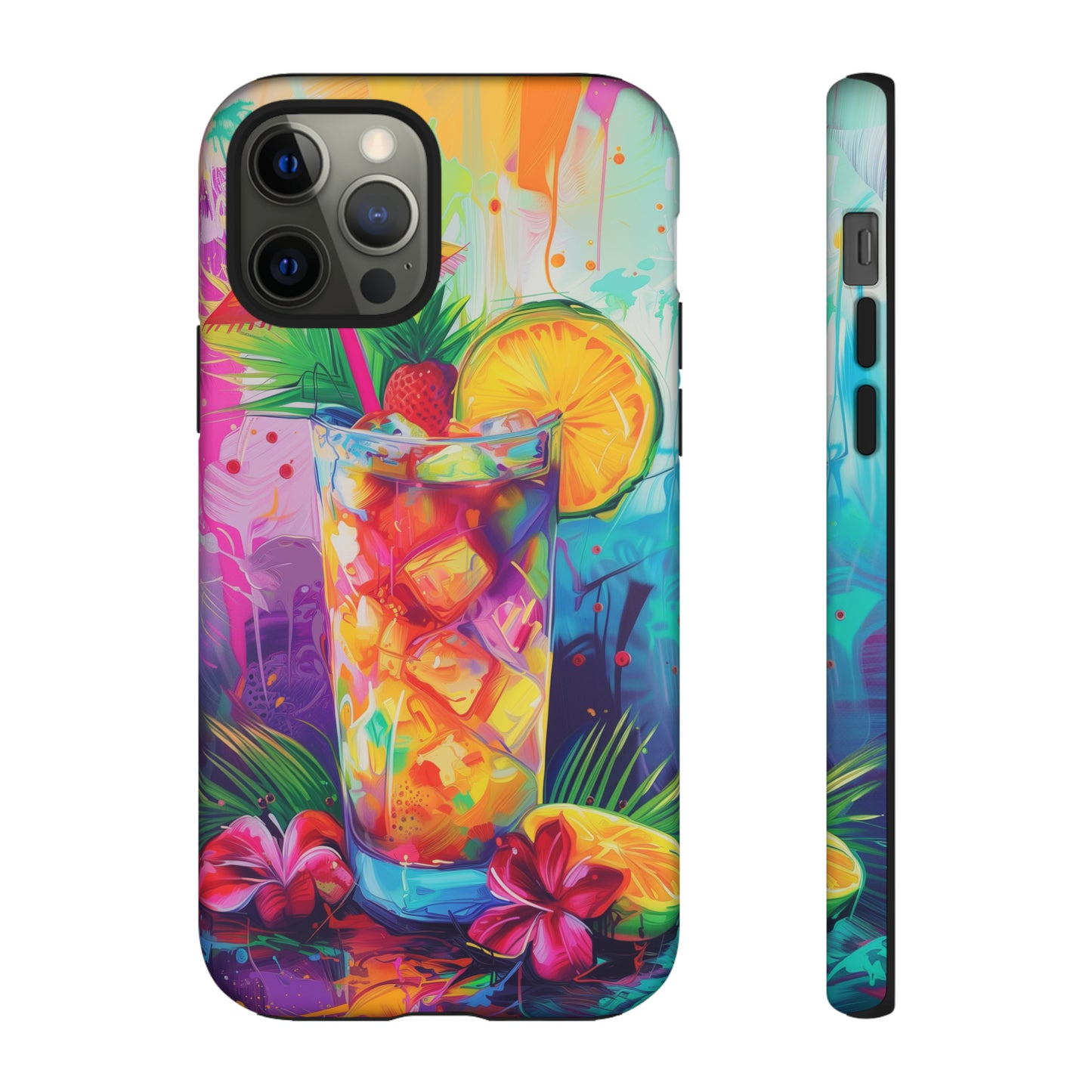 Mai Tai Cocktail Hawaiian Tropical Phone Case, 808, Island Tropics, Wireless Compatible, Protective Cell Phone Case iPhone, Samsung, Pixel