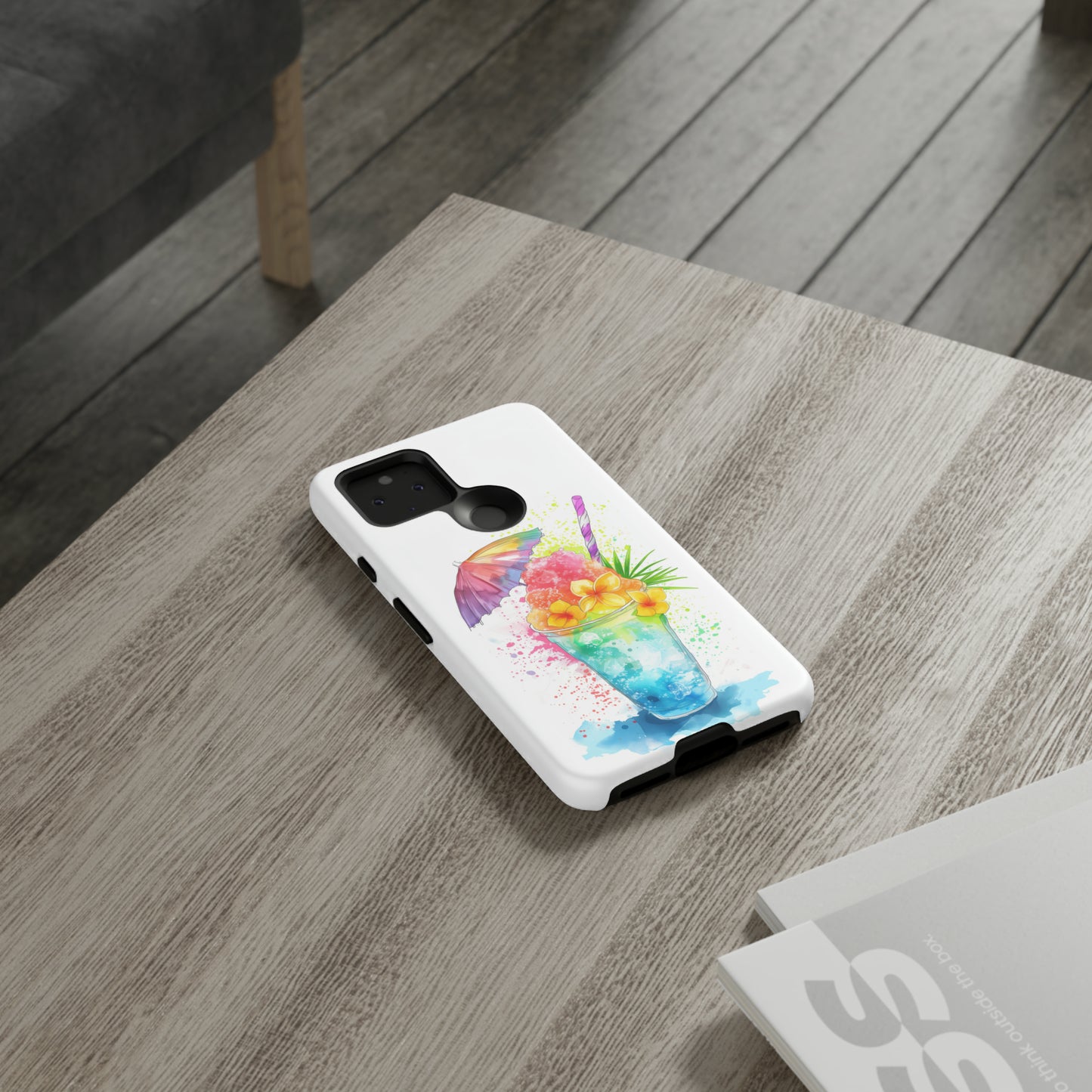 Shave Ice Plumerias Hawaiian Tropical Phone Case, 808, Island Tropics, Wireless Compatible, Protective Cell Case iPhone, Samsung, Pixel