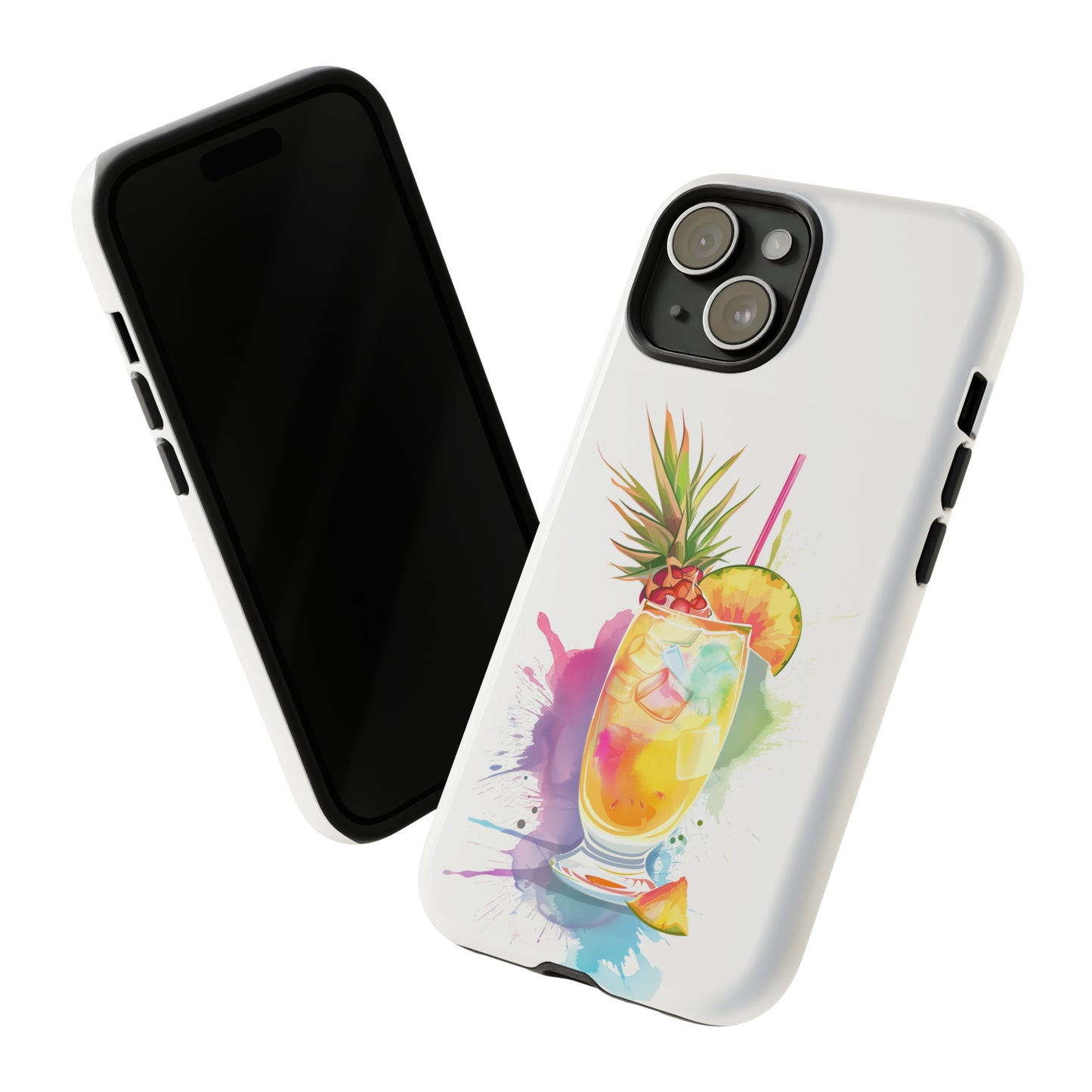 Pina Colada Cocktail Hawaiian Tropical Phone Case, Island Tropics, Wireless Compatible, Protective Cell Phone Case iPhone, Samsung, Pixel