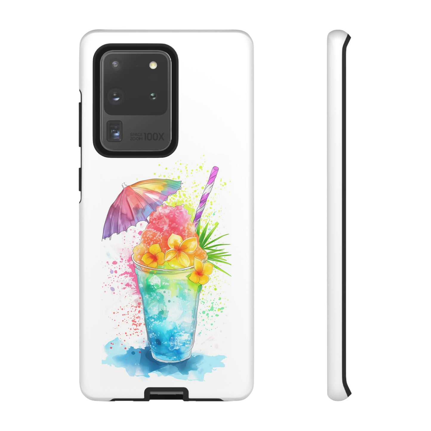 Shave Ice Plumerias Hawaiian Tropical Phone Case, 808, Island Tropics, Wireless Compatible, Protective Cell Case iPhone, Samsung, Pixel