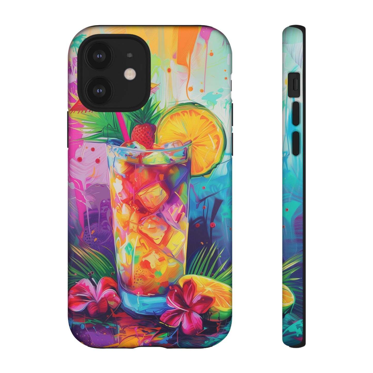 Mai Tai Cocktail Hawaiian Tropical Phone Case, 808, Island Tropics, Wireless Compatible, Protective Cell Phone Case iPhone, Samsung, Pixel