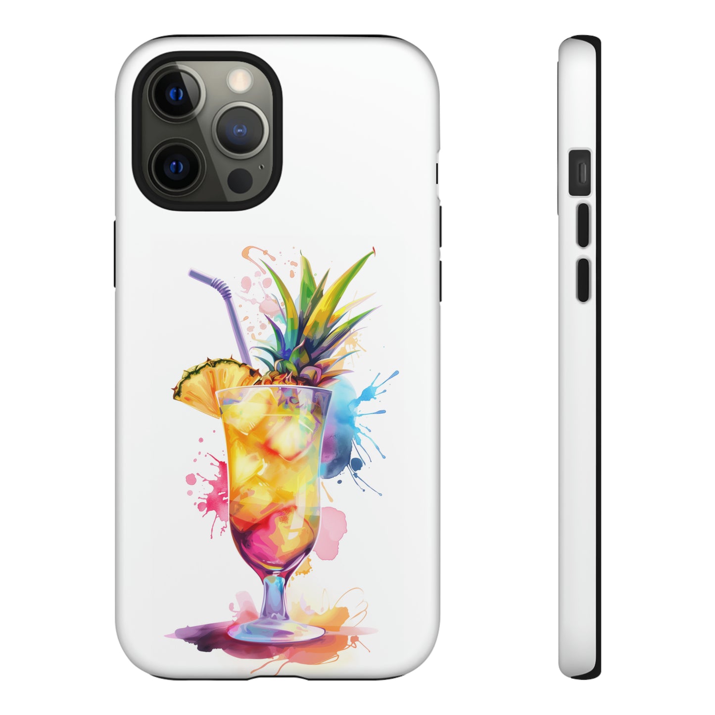 Pina Colada Cocktail Hawaiian Tropical Phone Case, Island Tropics, Wireless Compatible, Protective Cell Phone Case iPhone, Samsung, Pixel