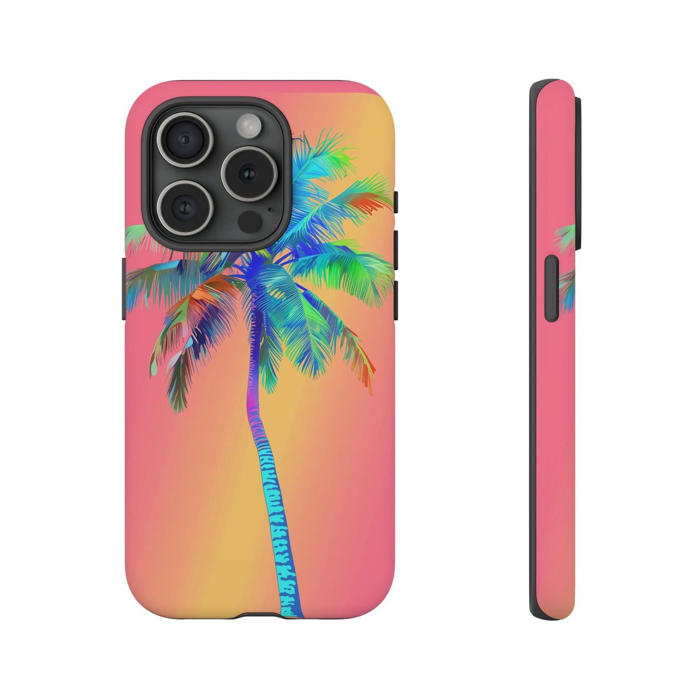 Palm Tree Pink Hawaiian Tropical Phone Case, 808, Island Tropics, Wireless Compatible, Protective Cell Phone Case for iPhone, Samsung, Pixel