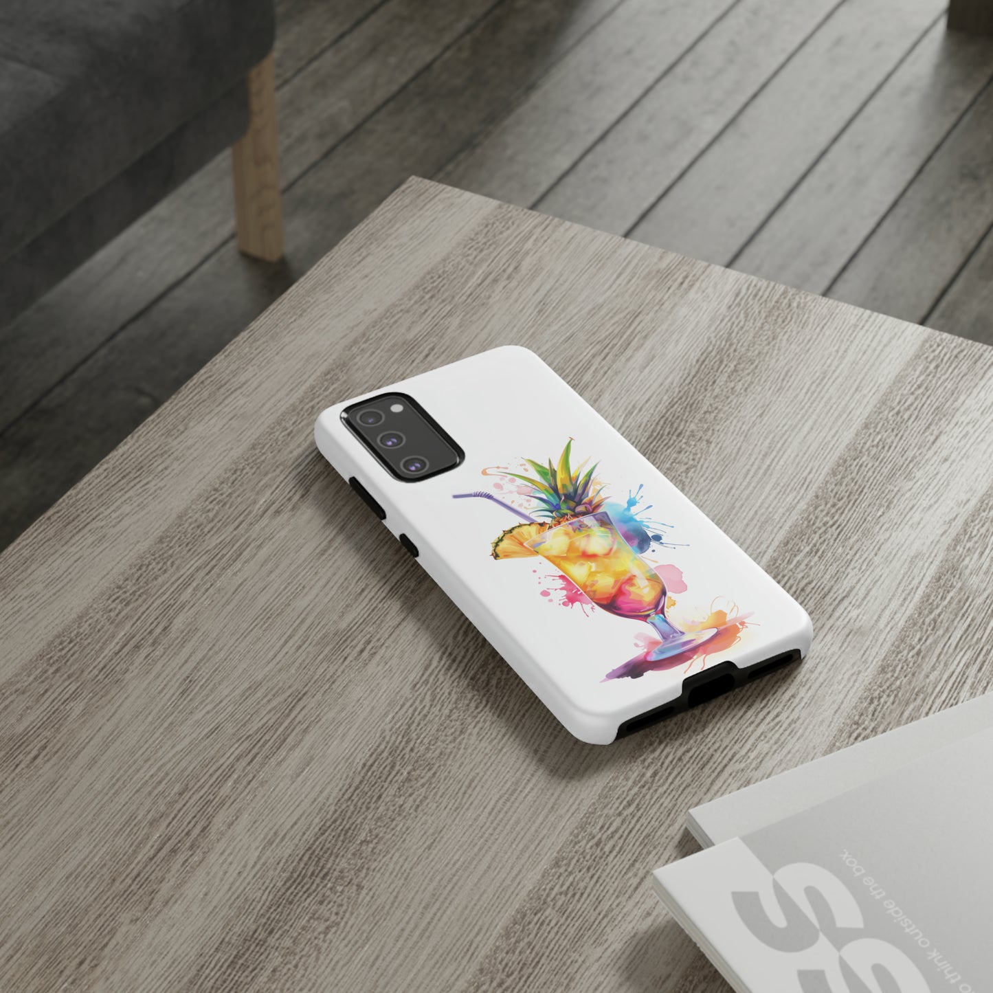 Pina Colada Cocktail Hawaiian Tropical Phone Case, Island Tropics, Wireless Compatible, Protective Cell Phone Case iPhone, Samsung, Pixel