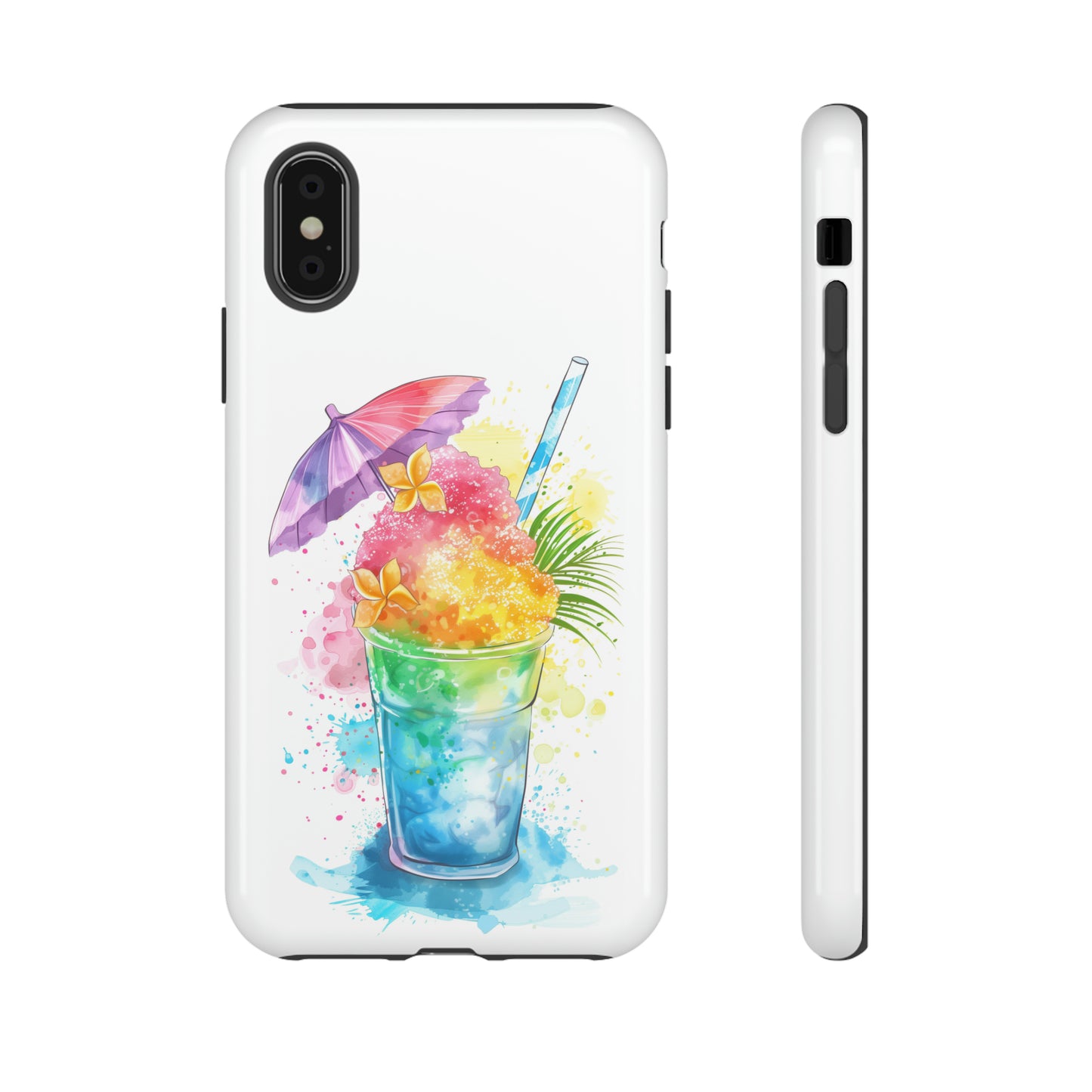 Shave Ice Plumeria Hawaiian Tropical Phone Case, 808, Island Tropics, Wireless Compatible, Protective Cell Phone Case iPhone, Samsung, Pixel