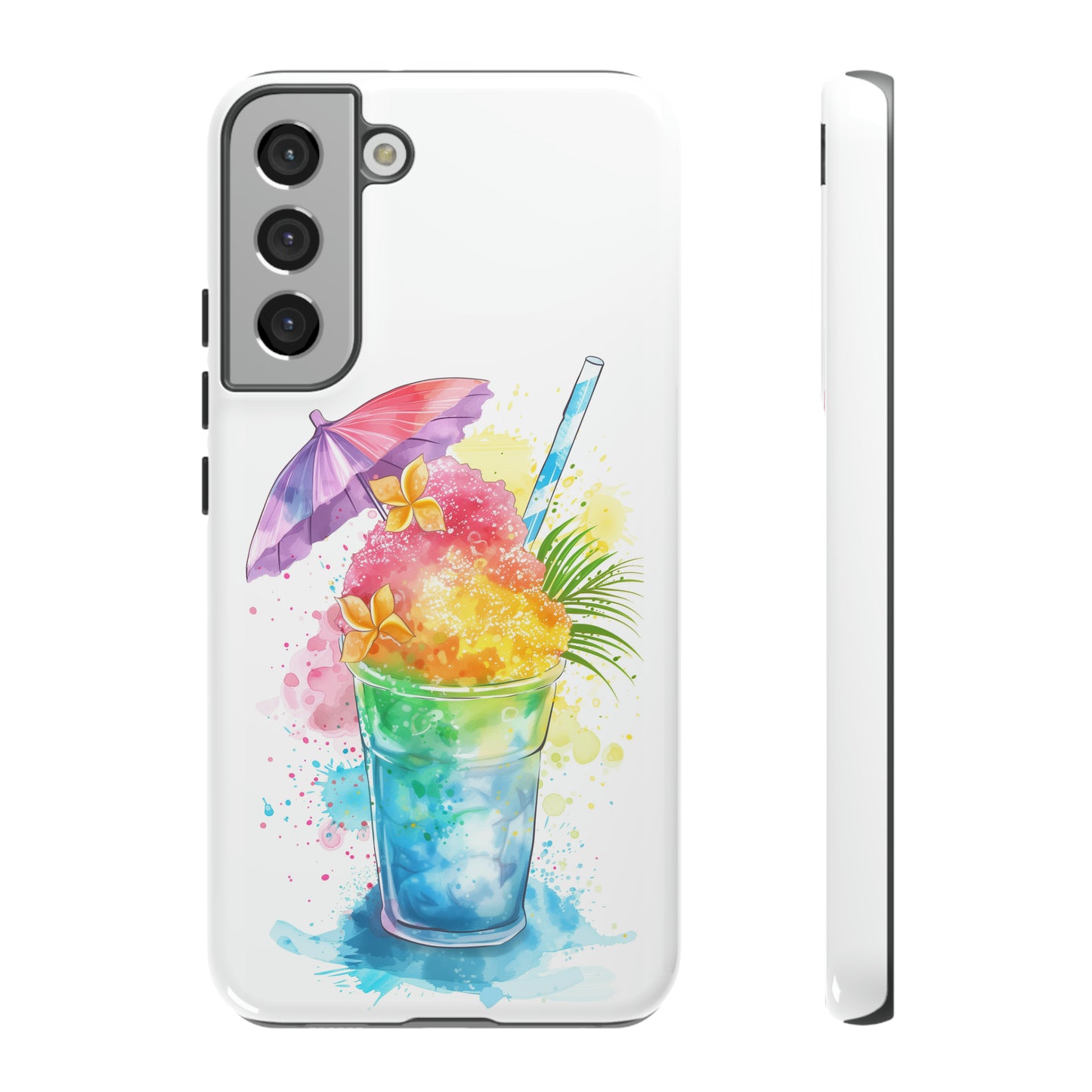 Shave Ice Plumeria Hawaiian Tropical Phone Case, 808, Island Tropics, Wireless Compatible, Protective Cell Phone Case iPhone, Samsung, Pixel