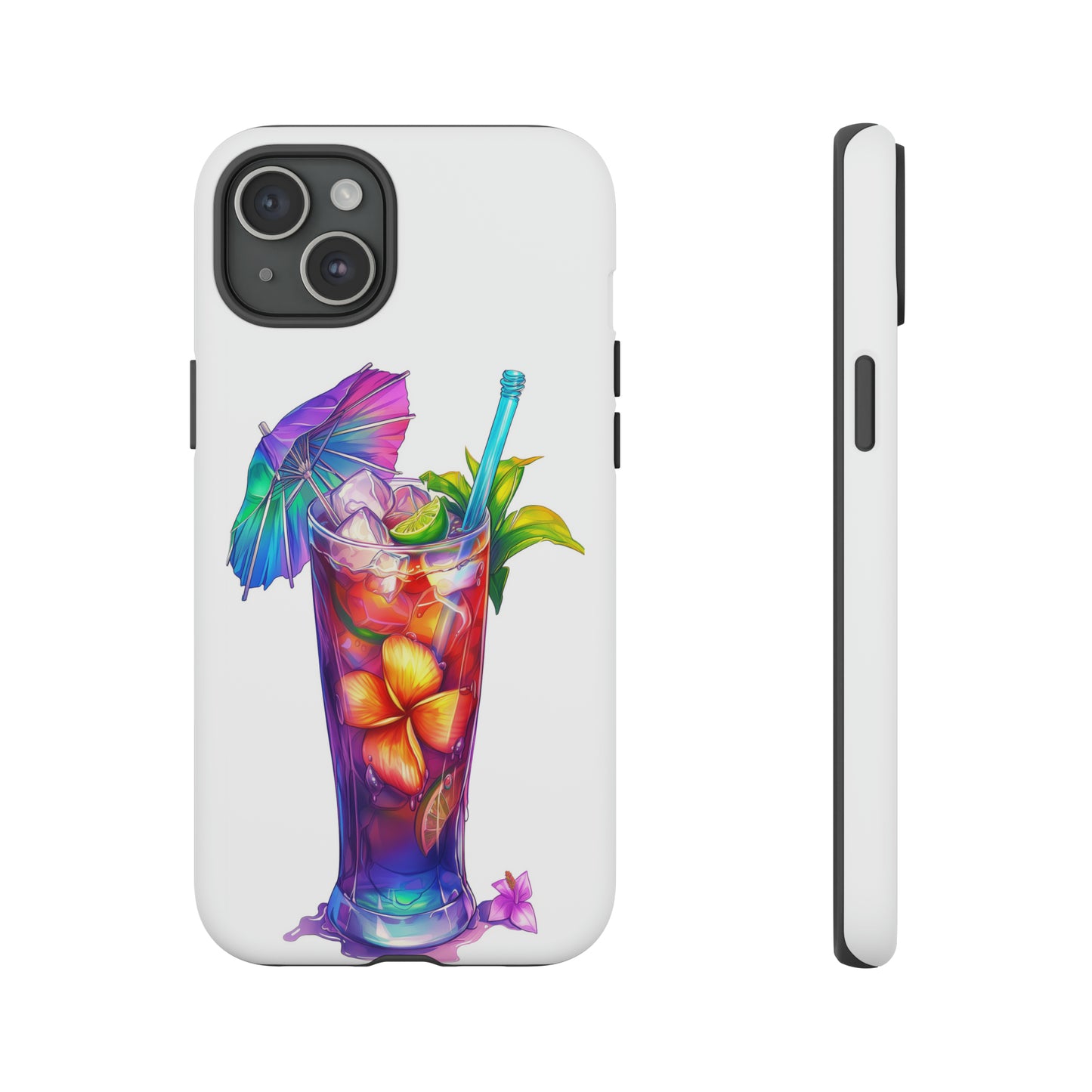 Mai Tai Cocktail Hawaiian Tropical Phone Case, 808, Island Tropics, Wireless Compatible, Protective Cell Phone Case iPhone, Samsung, Pixel