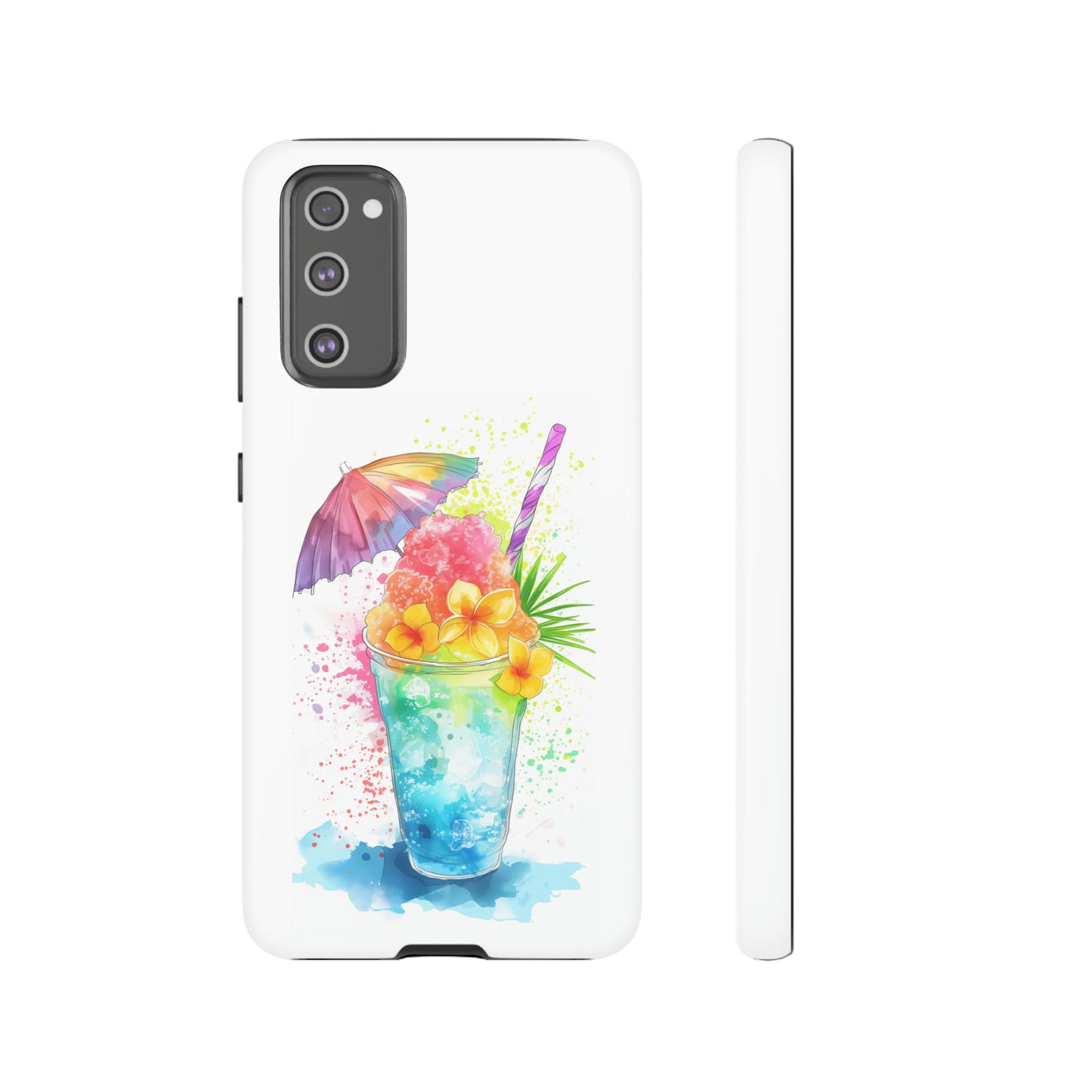 Shave Ice Plumerias Hawaiian Tropical Phone Case, 808, Island Tropics, Wireless Compatible, Protective Cell Case iPhone, Samsung, Pixel