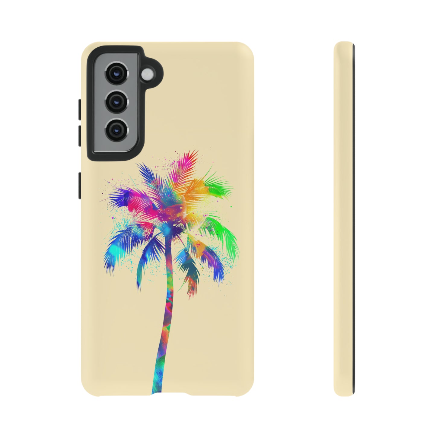 Colorful Palm Tree Hawaiian Tropical Phone Case, Island Tropics, Wireless Compatible, Protective Cell Phone Case for iPhone, Samsung, Pixel