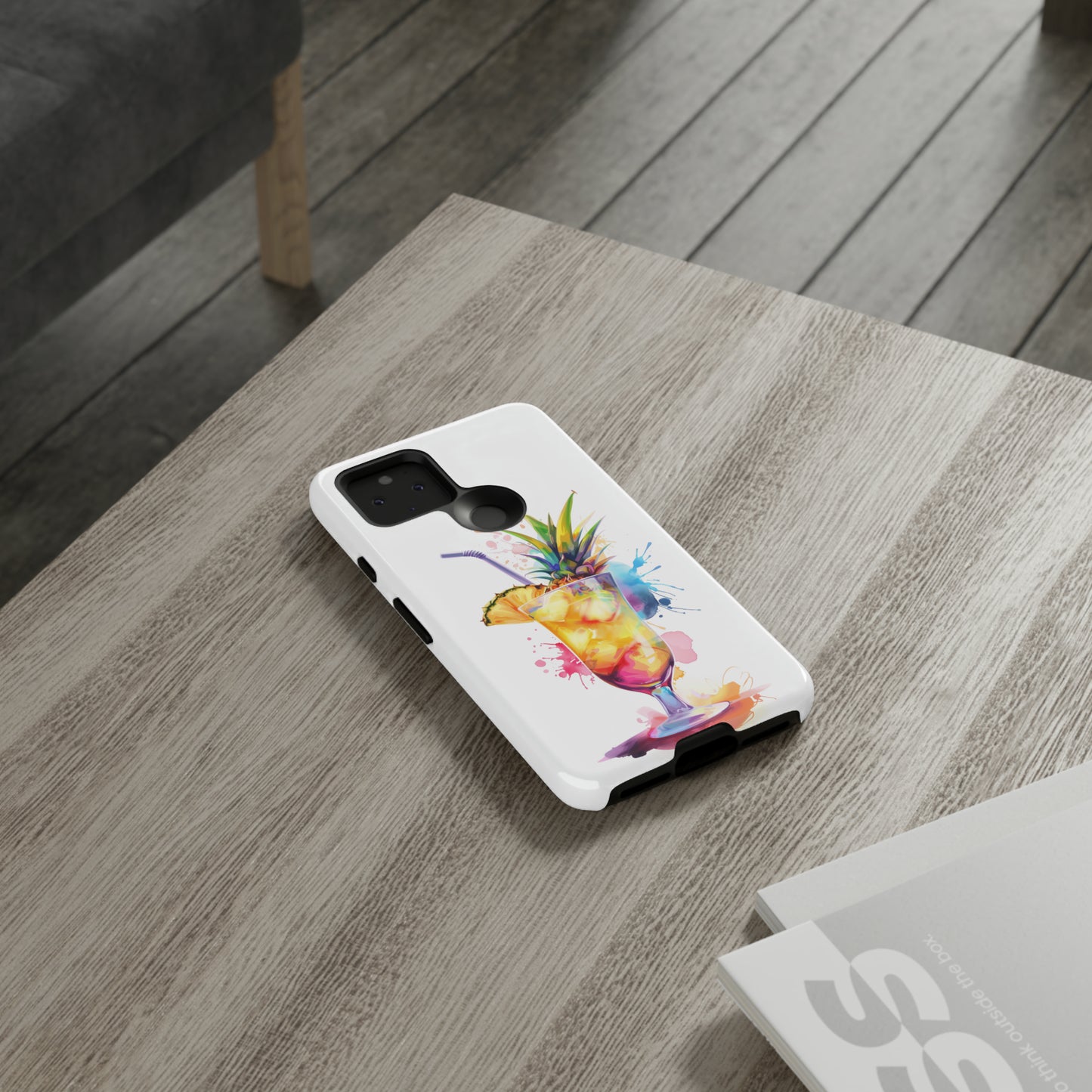 Pina Colada Cocktail Hawaiian Tropical Phone Case, Island Tropics, Wireless Compatible, Protective Cell Phone Case iPhone, Samsung, Pixel