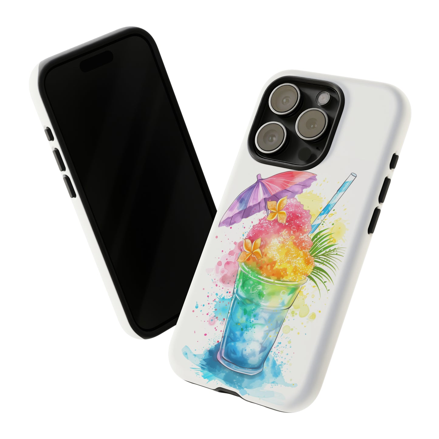 Shave Ice Plumeria Hawaiian Tropical Phone Case, 808, Island Tropics, Wireless Compatible, Protective Cell Phone Case iPhone, Samsung, Pixel