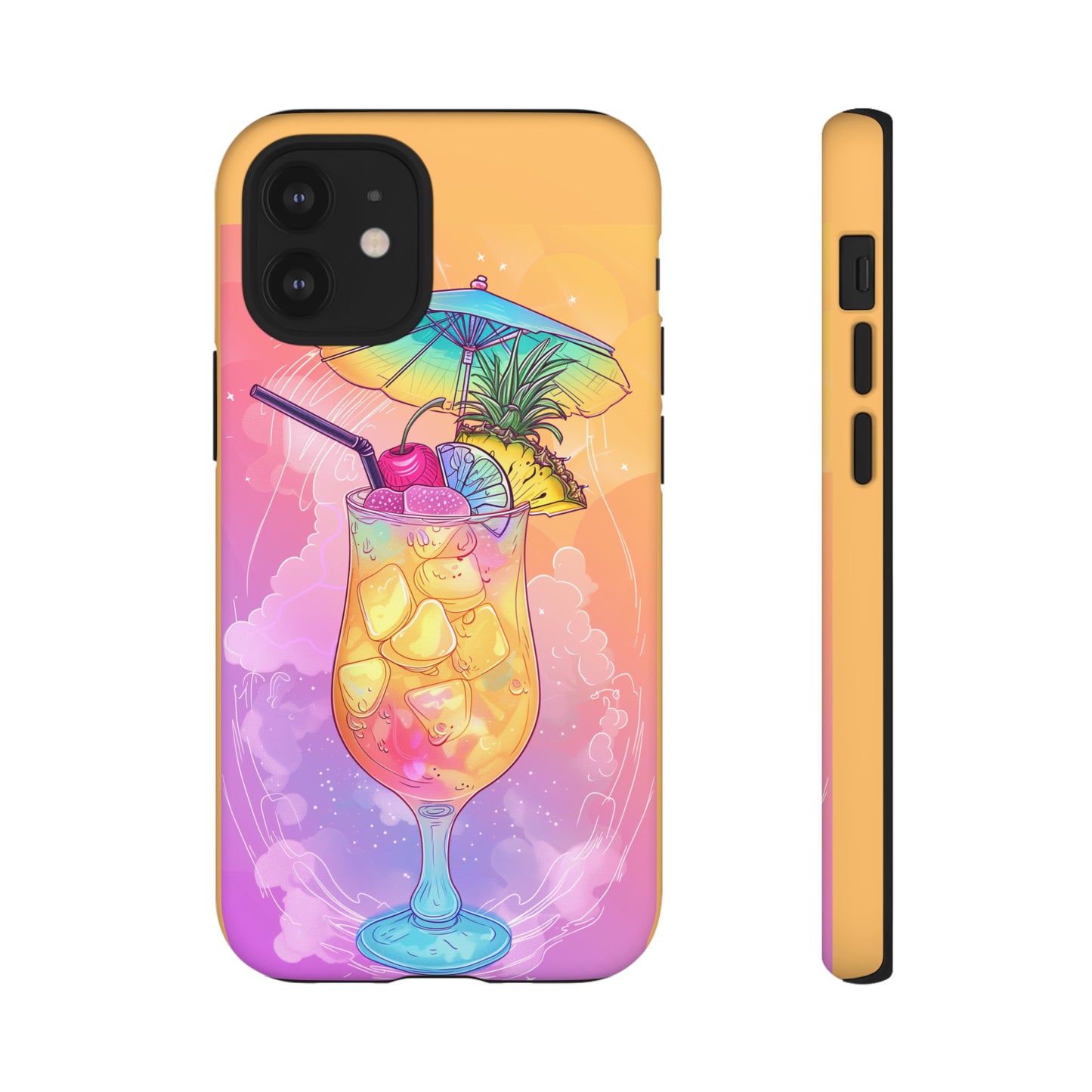 Pina Colada Cocktail Hawaiian Tropical Phone Case, Island Tropics, Wireless Compatible, Protective Cell Phone Case iPhone, Samsung, Pixel