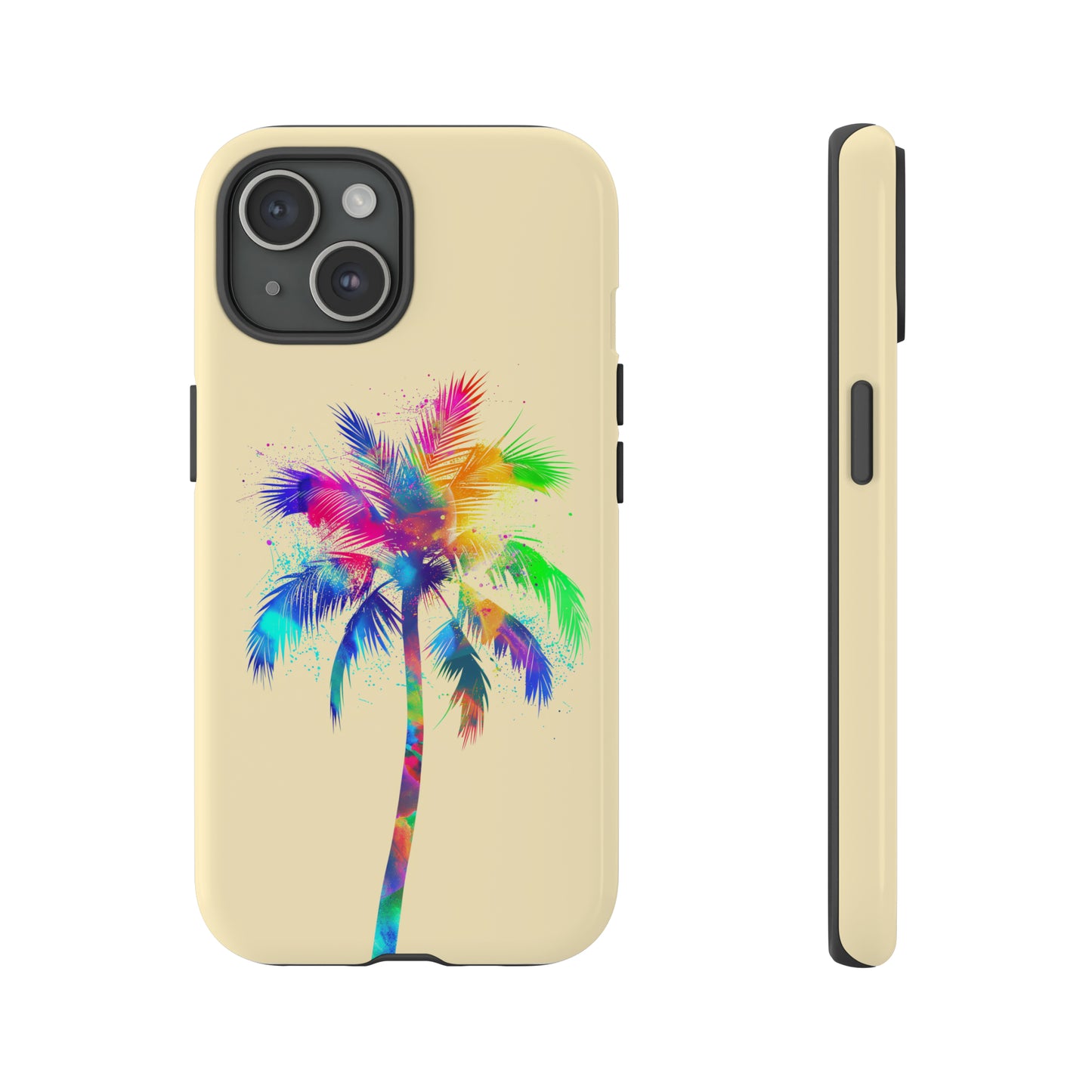 Colorful Palm Tree Hawaiian Tropical Phone Case, Island Tropics, Wireless Compatible, Protective Cell Phone Case for iPhone, Samsung, Pixel