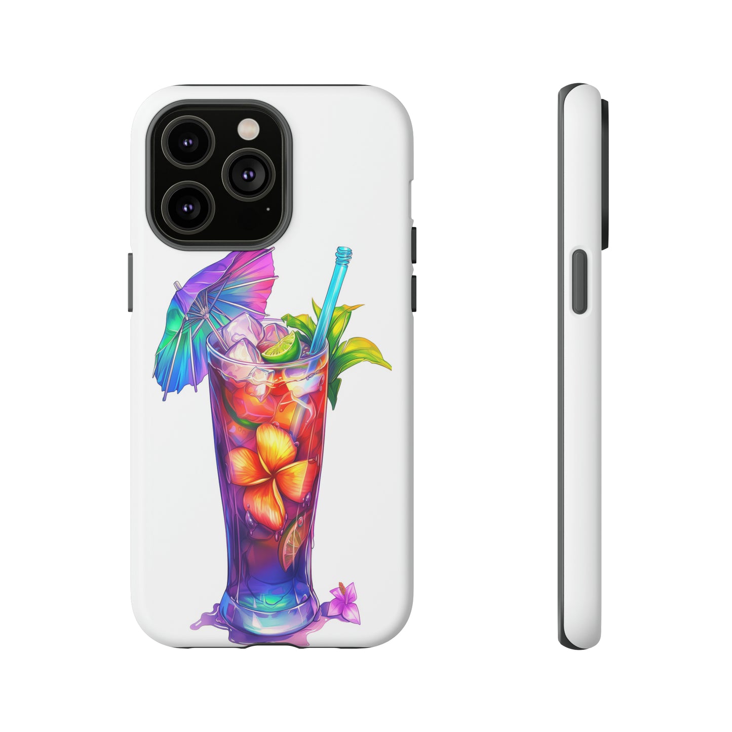 Mai Tai Cocktail Hawaiian Tropical Phone Case, 808, Island Tropics, Wireless Compatible, Protective Cell Phone Case iPhone, Samsung, Pixel