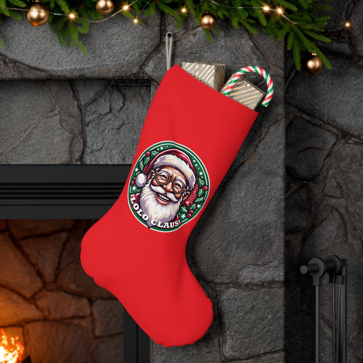 Lolo Claus Christmas Stocking