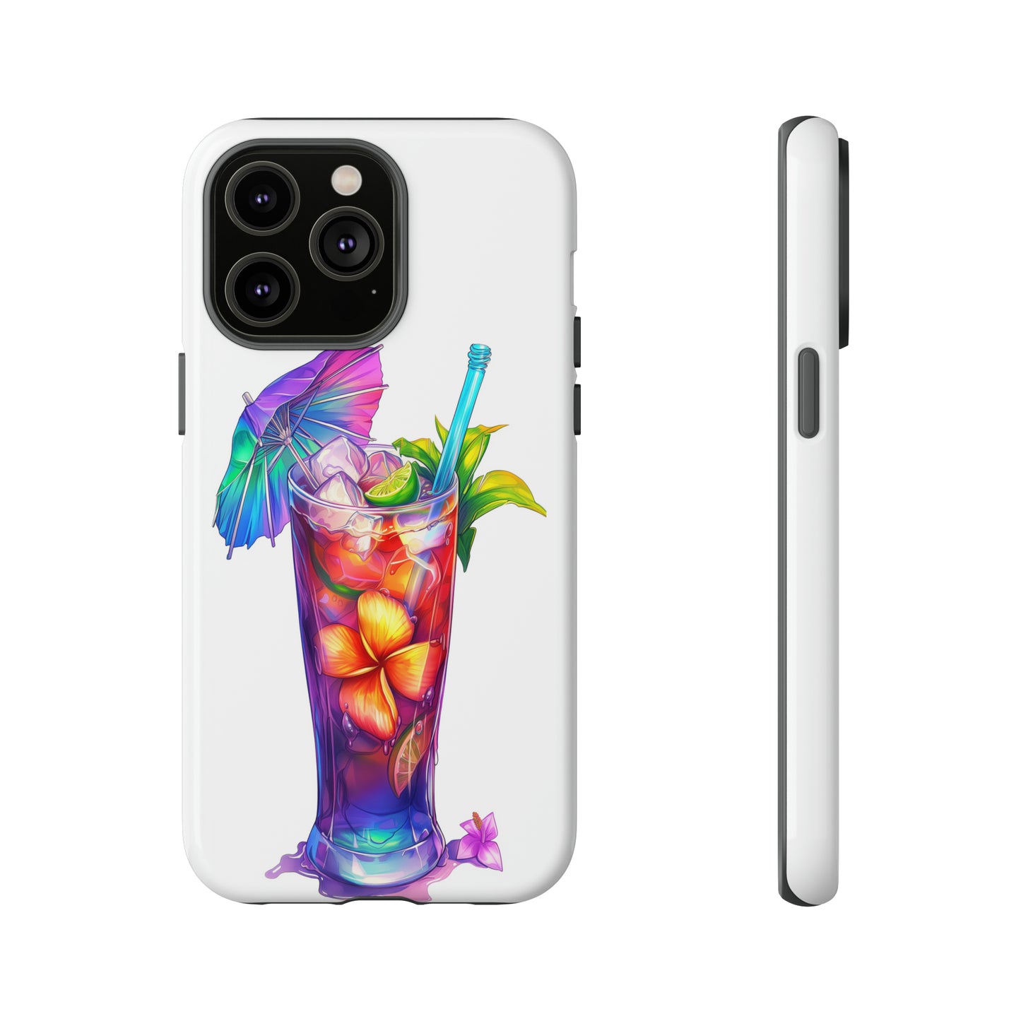 Mai Tai Cocktail Hawaiian Tropical Phone Case, 808, Island Tropics, Wireless Compatible, Protective Cell Phone Case iPhone, Samsung, Pixel