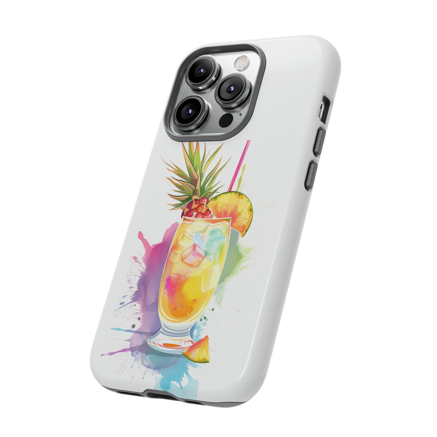 Pina Colada Cocktail Hawaiian Tropical Phone Case, Island Tropics, Wireless Compatible, Protective Cell Phone Case iPhone, Samsung, Pixel