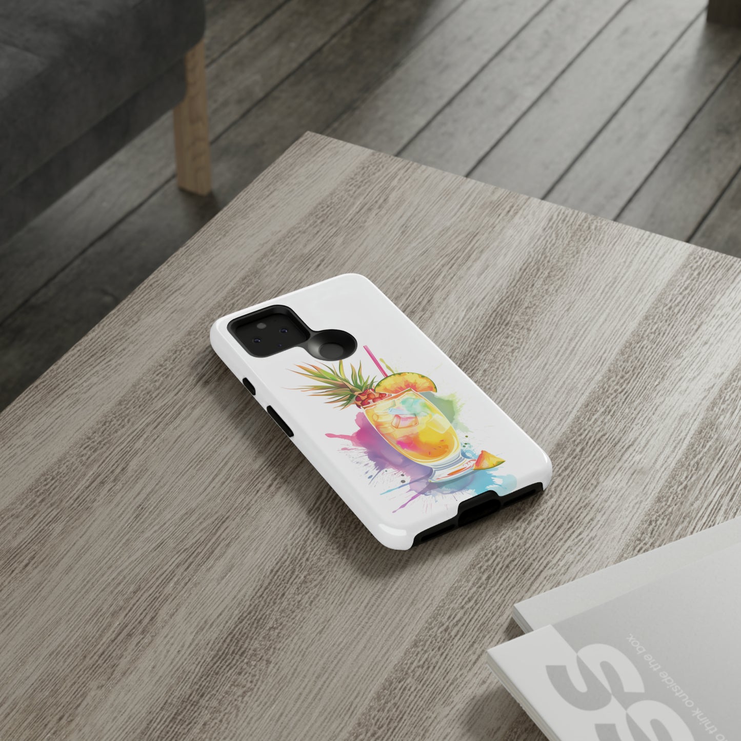 Pina Colada Cocktail Hawaiian Tropical Phone Case, Island Tropics, Wireless Compatible, Protective Cell Phone Case iPhone, Samsung, Pixel