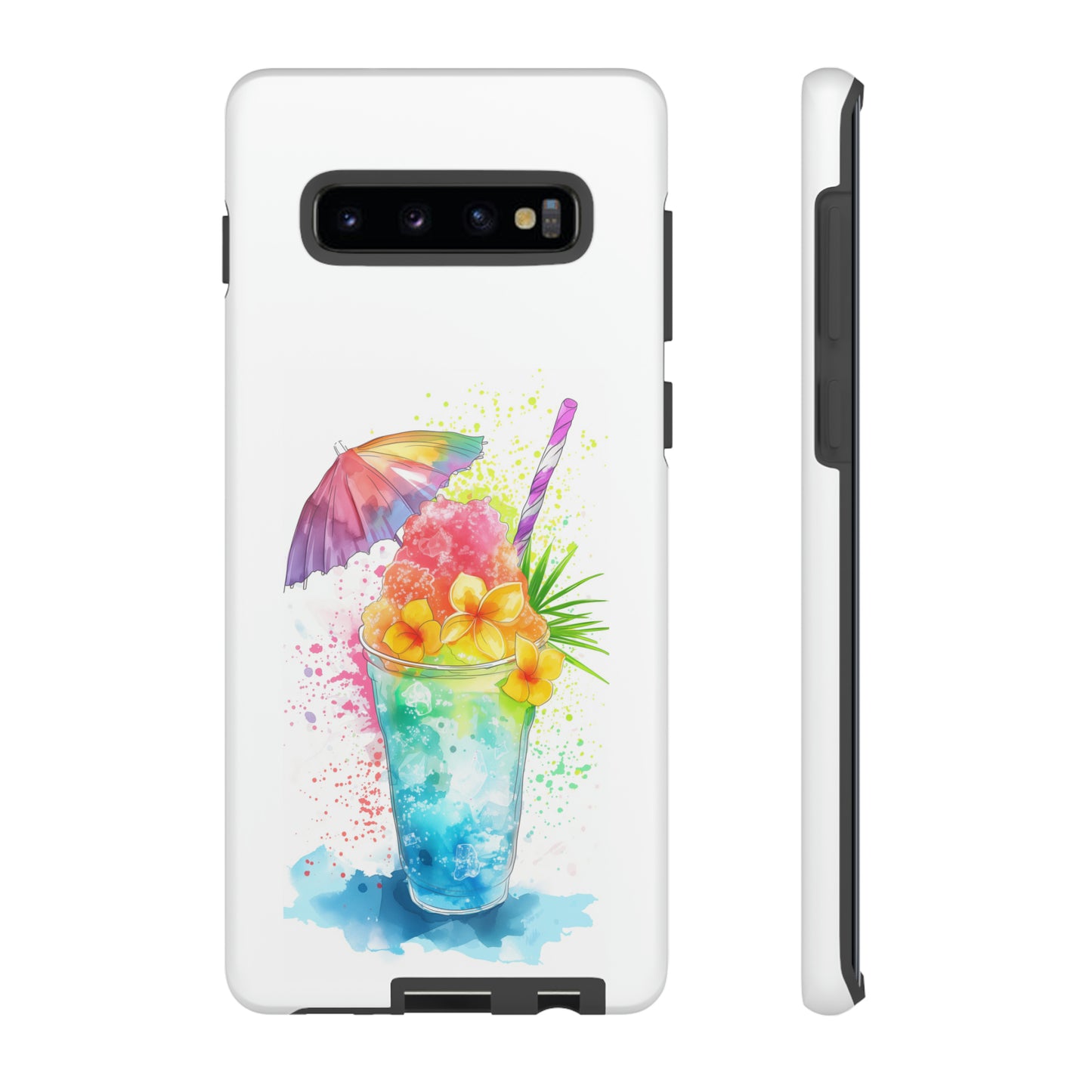 Shave Ice Plumerias Hawaiian Tropical Phone Case, 808, Island Tropics, Wireless Compatible, Protective Cell Case iPhone, Samsung, Pixel