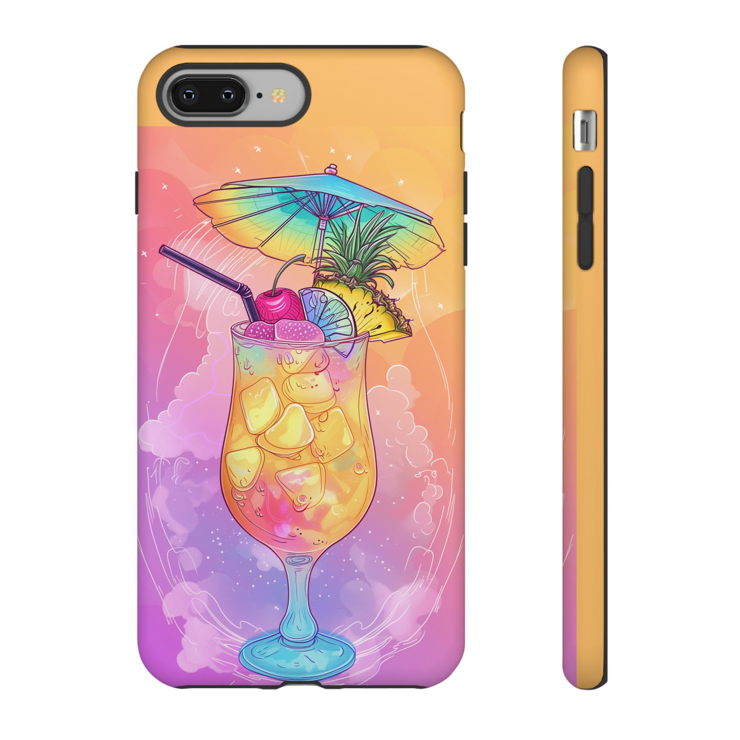 Pina Colada Cocktail Hawaiian Tropical Phone Case, Island Tropics, Wireless Compatible, Protective Cell Phone Case iPhone, Samsung, Pixel