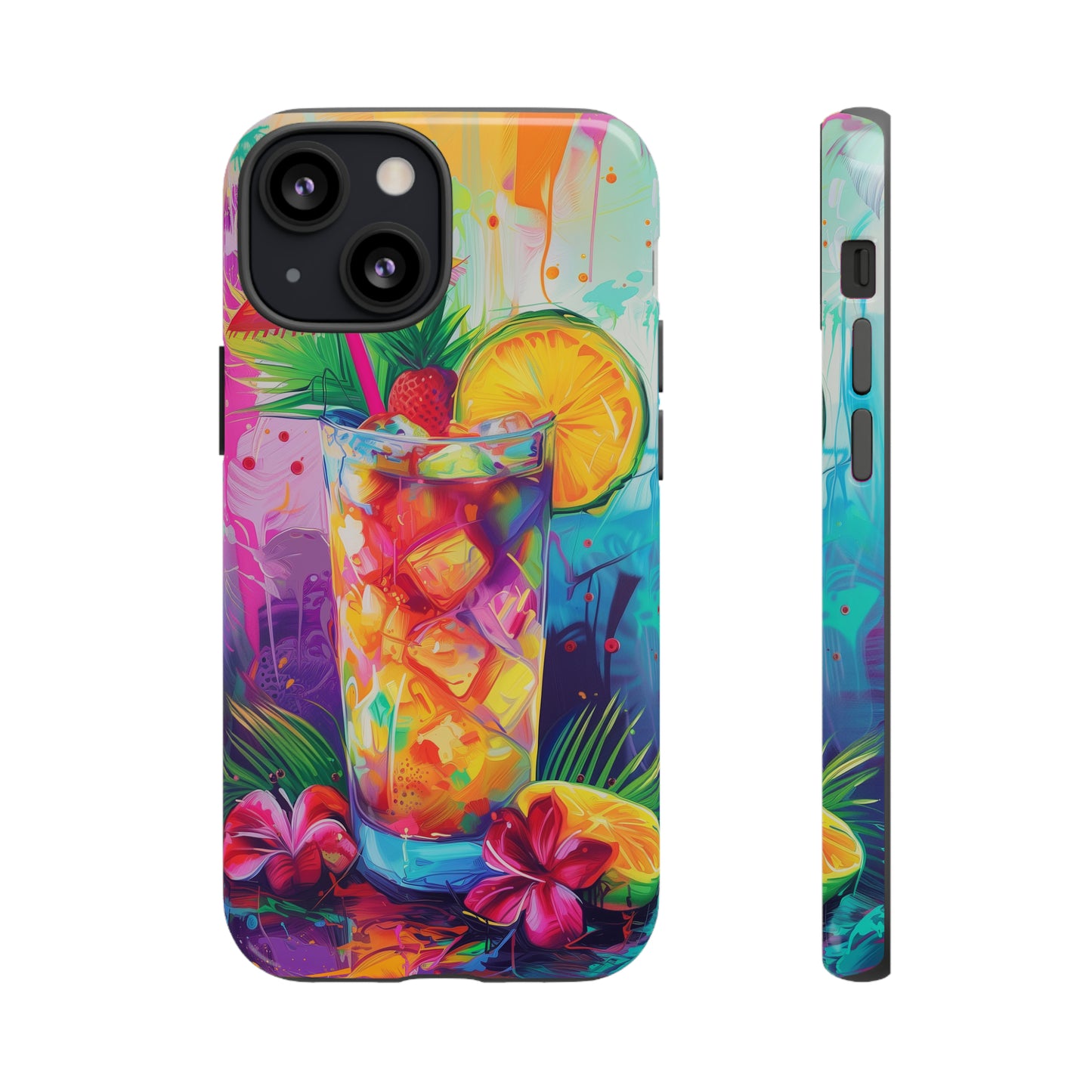 Mai Tai Cocktail Hawaiian Tropical Phone Case, 808, Island Tropics, Wireless Compatible, Protective Cell Phone Case iPhone, Samsung, Pixel