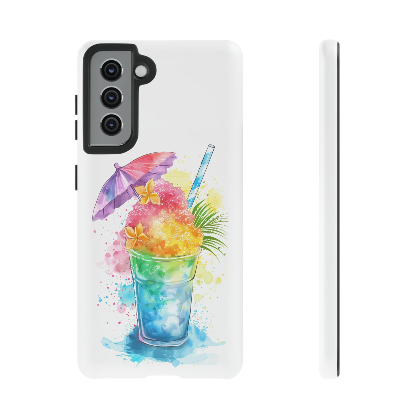 Shave Ice Plumeria Hawaiian Tropical Phone Case, 808, Island Tropics, Wireless Compatible, Protective Cell Phone Case iPhone, Samsung, Pixel