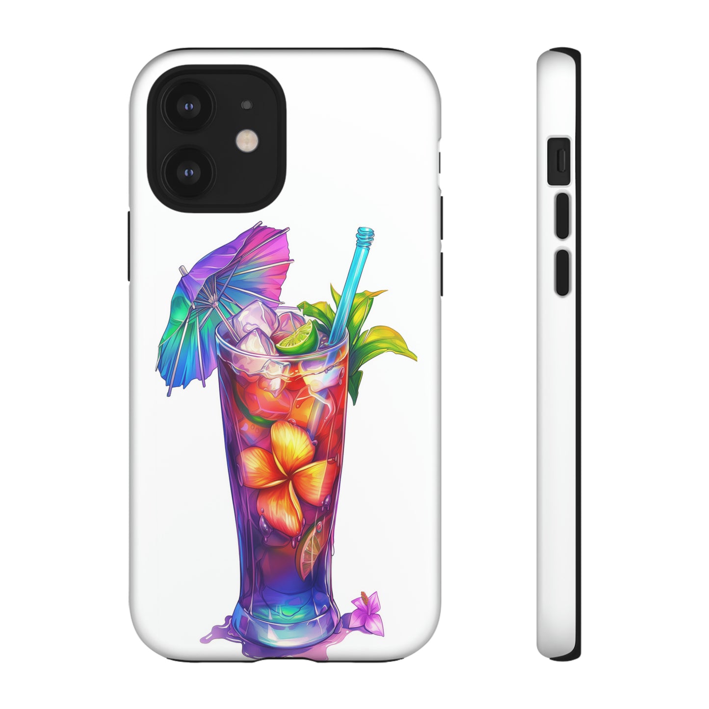 Mai Tai Cocktail Hawaiian Tropical Phone Case, 808, Island Tropics, Wireless Compatible, Protective Cell Phone Case iPhone, Samsung, Pixel