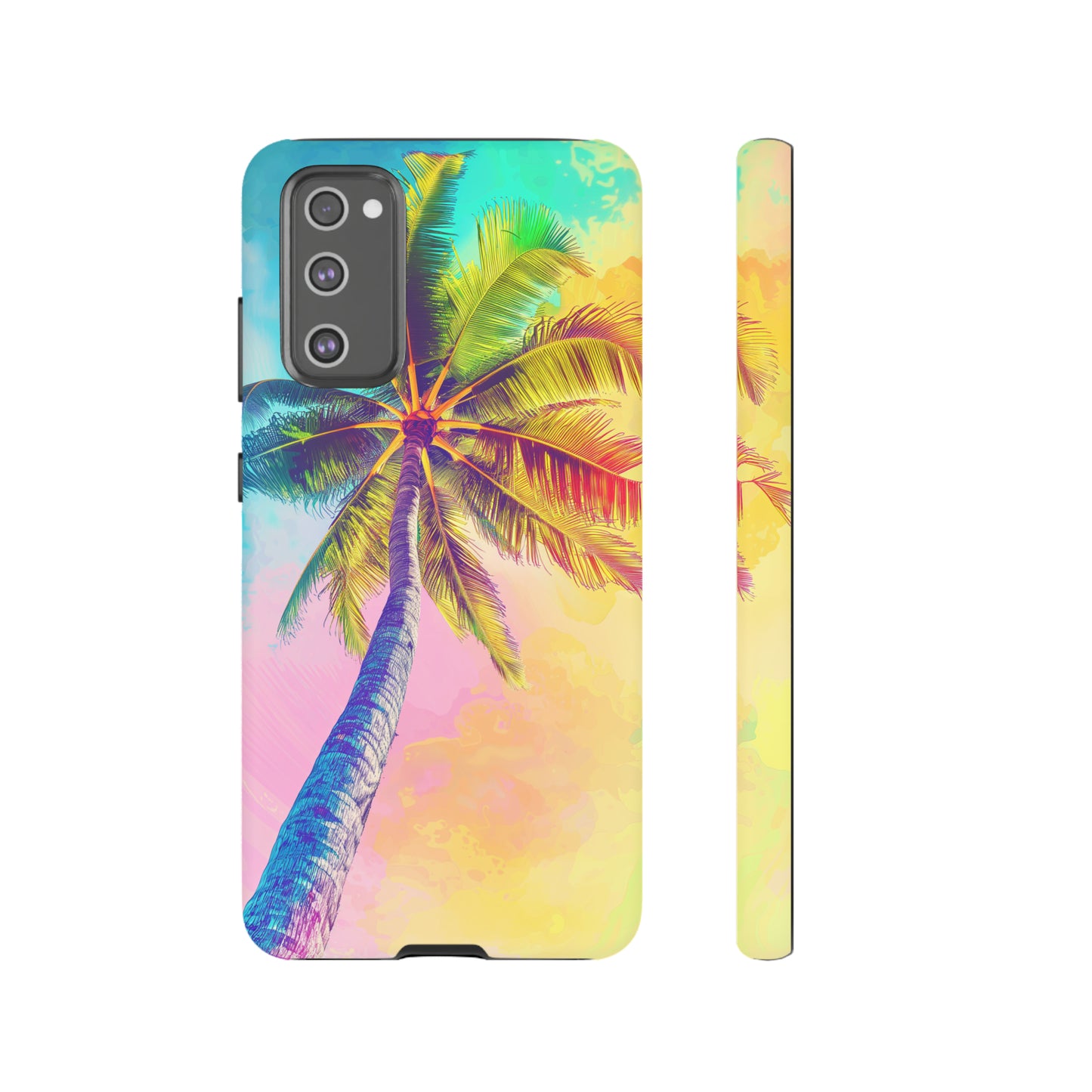 Palm Tree Colorful Hawaiian Tropical Phone Case, 808, Island Tropics, Wireless Compatible, Protective Cell Phone Case iPhone, Samsung, Pixel