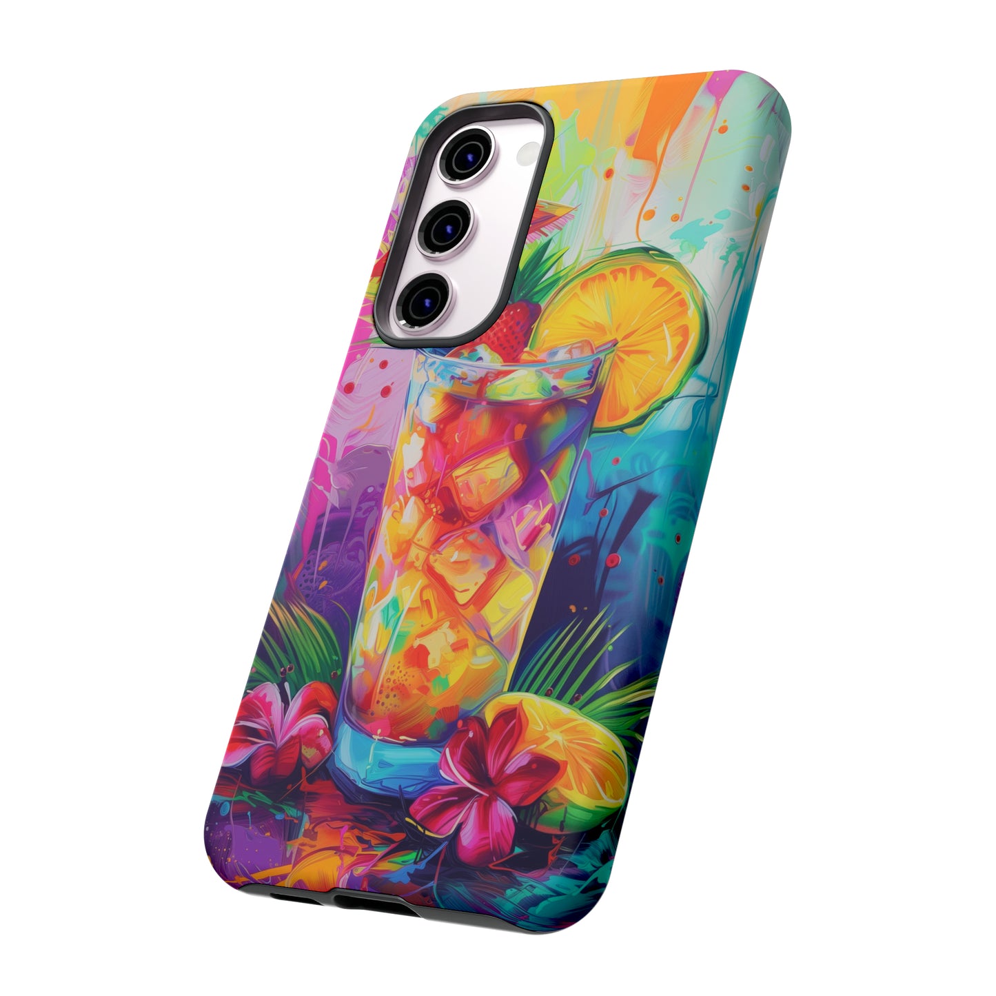 Mai Tai Cocktail Hawaiian Tropical Phone Case, 808, Island Tropics, Wireless Compatible, Protective Cell Phone Case iPhone, Samsung, Pixel