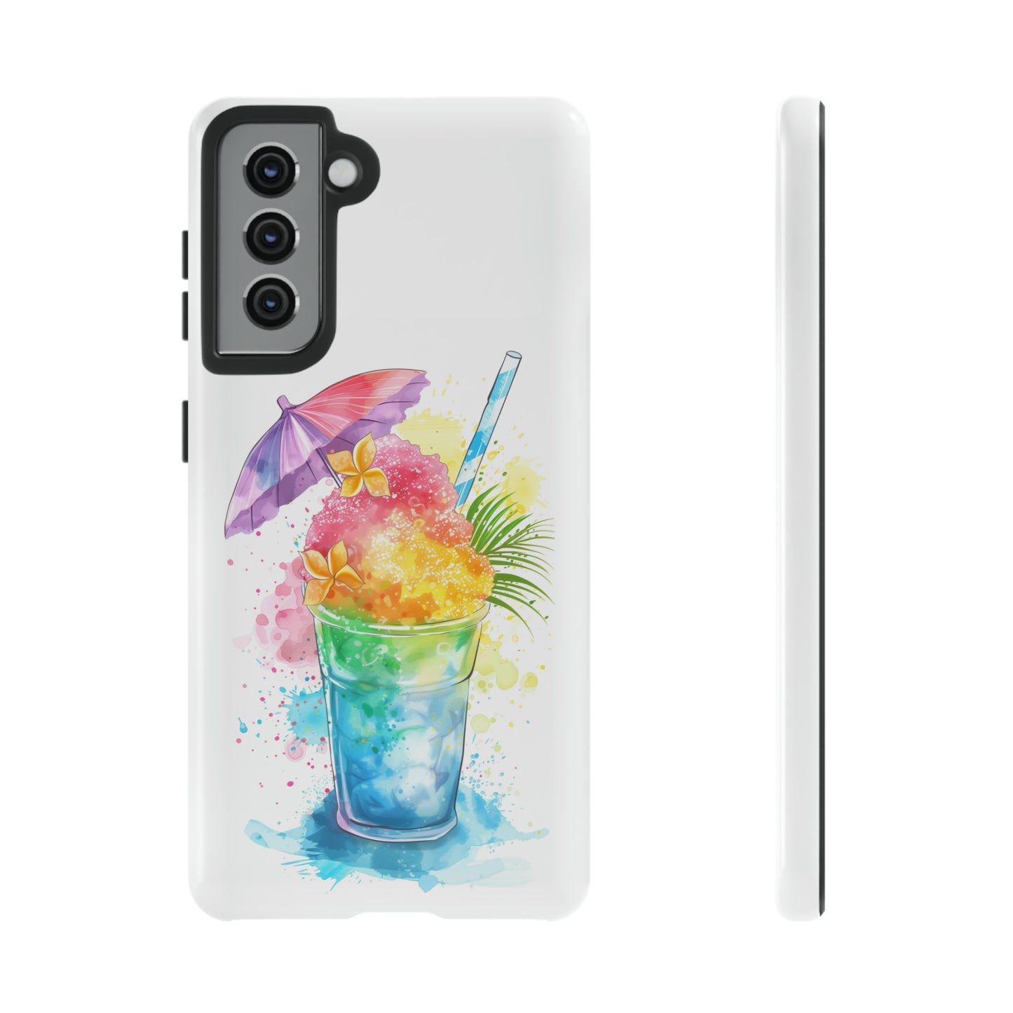Shave Ice Plumeria Hawaiian Tropical Phone Case, 808, Island Tropics, Wireless Compatible, Protective Cell Phone Case iPhone, Samsung, Pixel