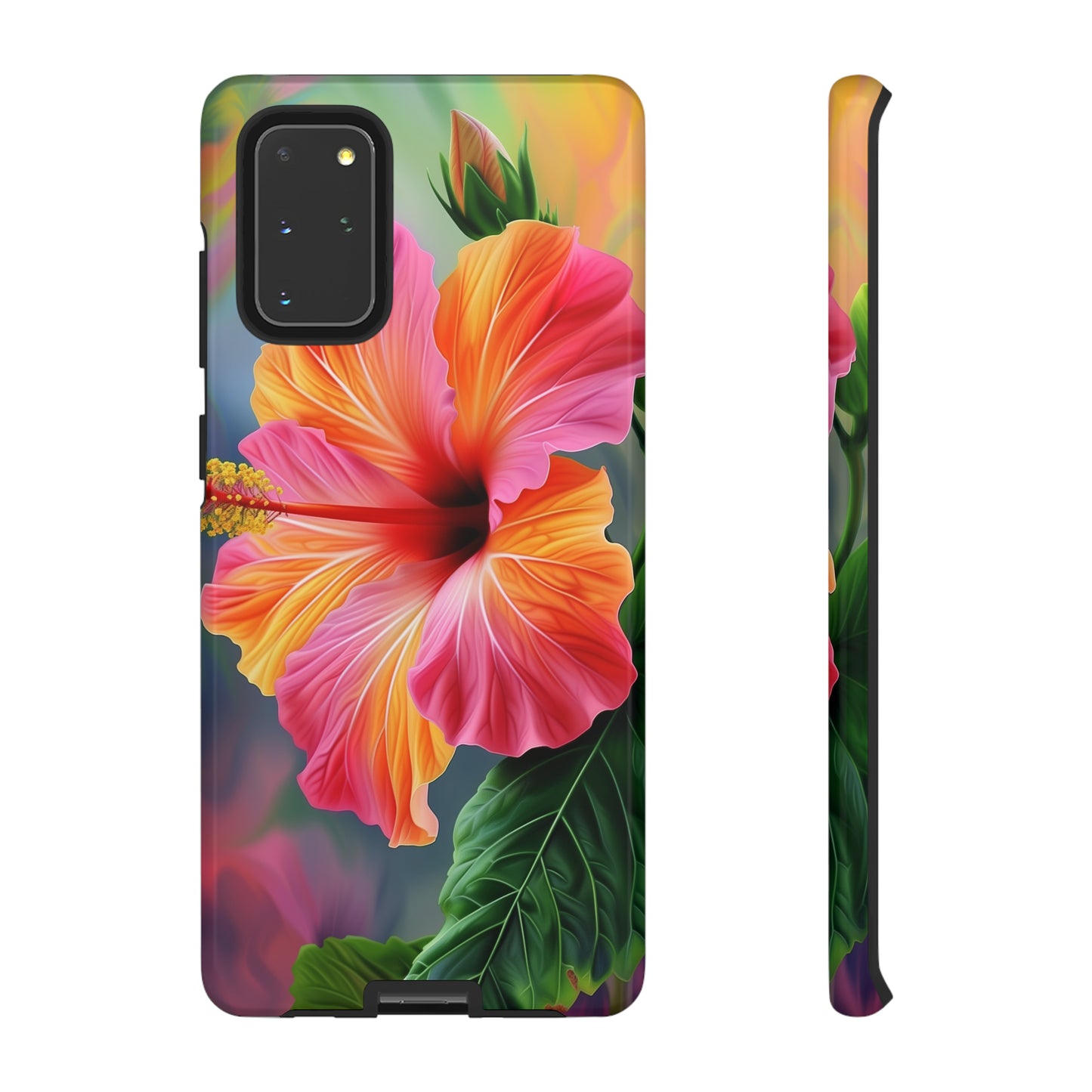 Hibiscus Flower Hawaiian Phone Case, Tropical, Wireless Compatible, Protective Cell Phone Case for iPhone, Samsung, Pixel phones