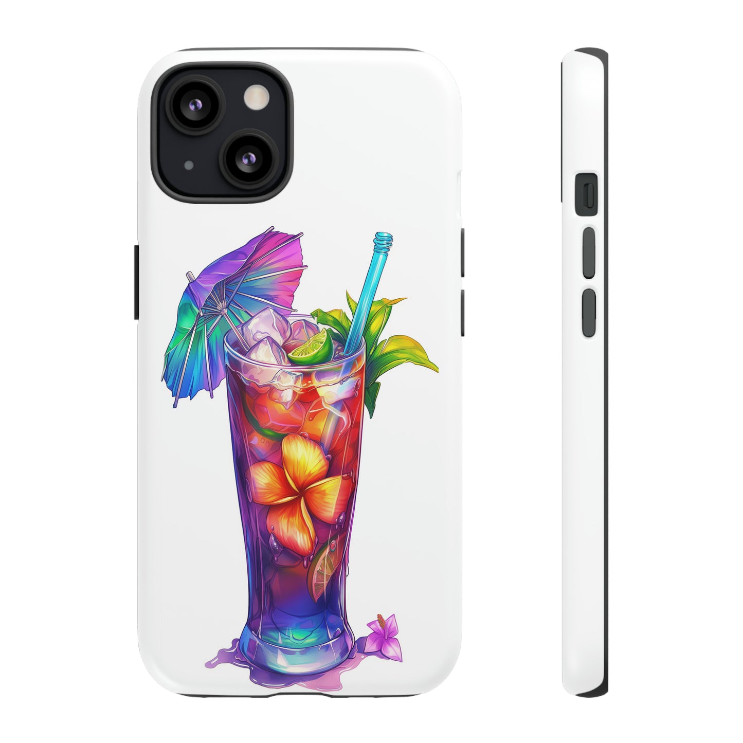 Mai Tai Cocktail Hawaiian Tropical Phone Case, 808, Island Tropics, Wireless Compatible, Protective Cell Phone Case iPhone, Samsung, Pixel