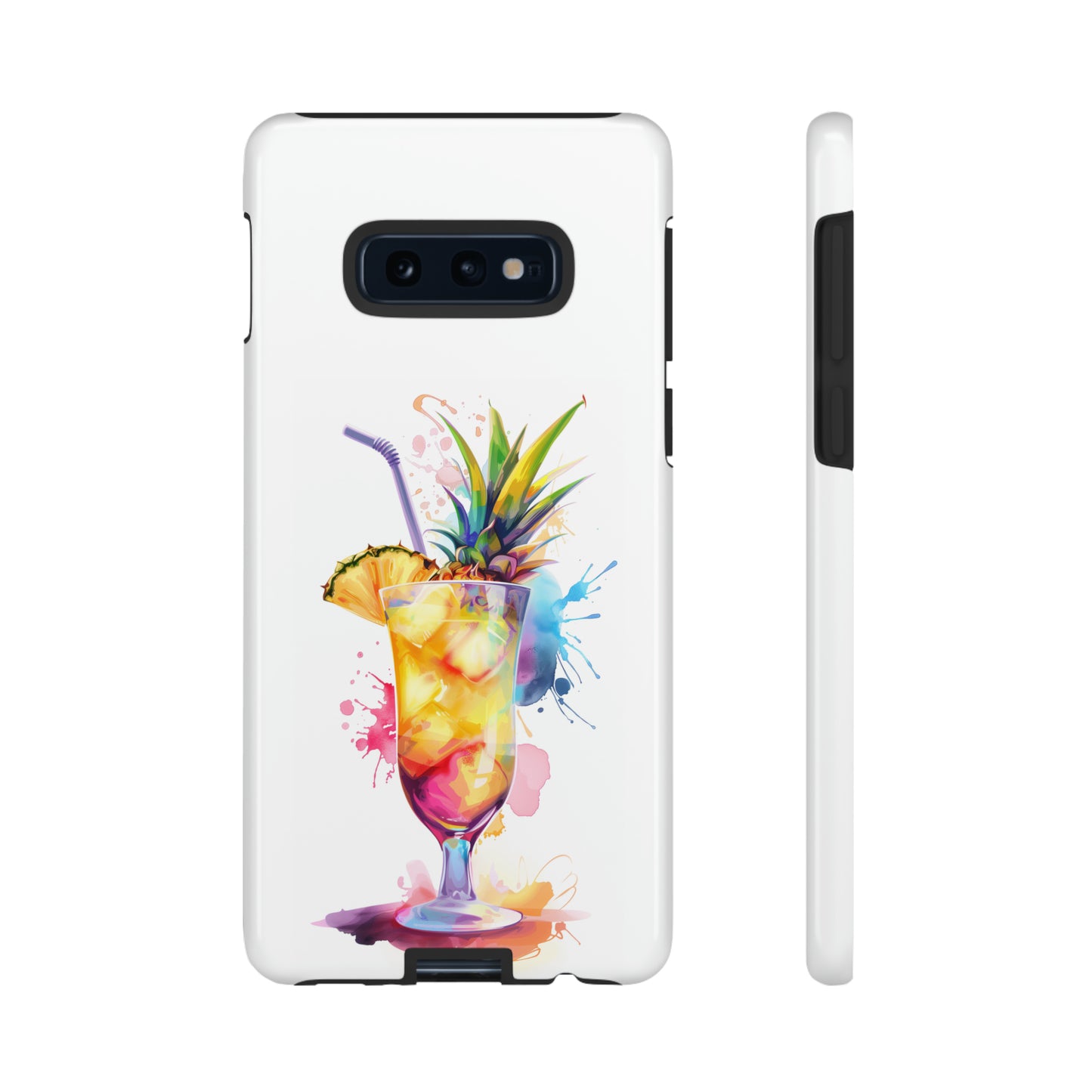 Pina Colada Cocktail Hawaiian Tropical Phone Case, Island Tropics, Wireless Compatible, Protective Cell Phone Case iPhone, Samsung, Pixel