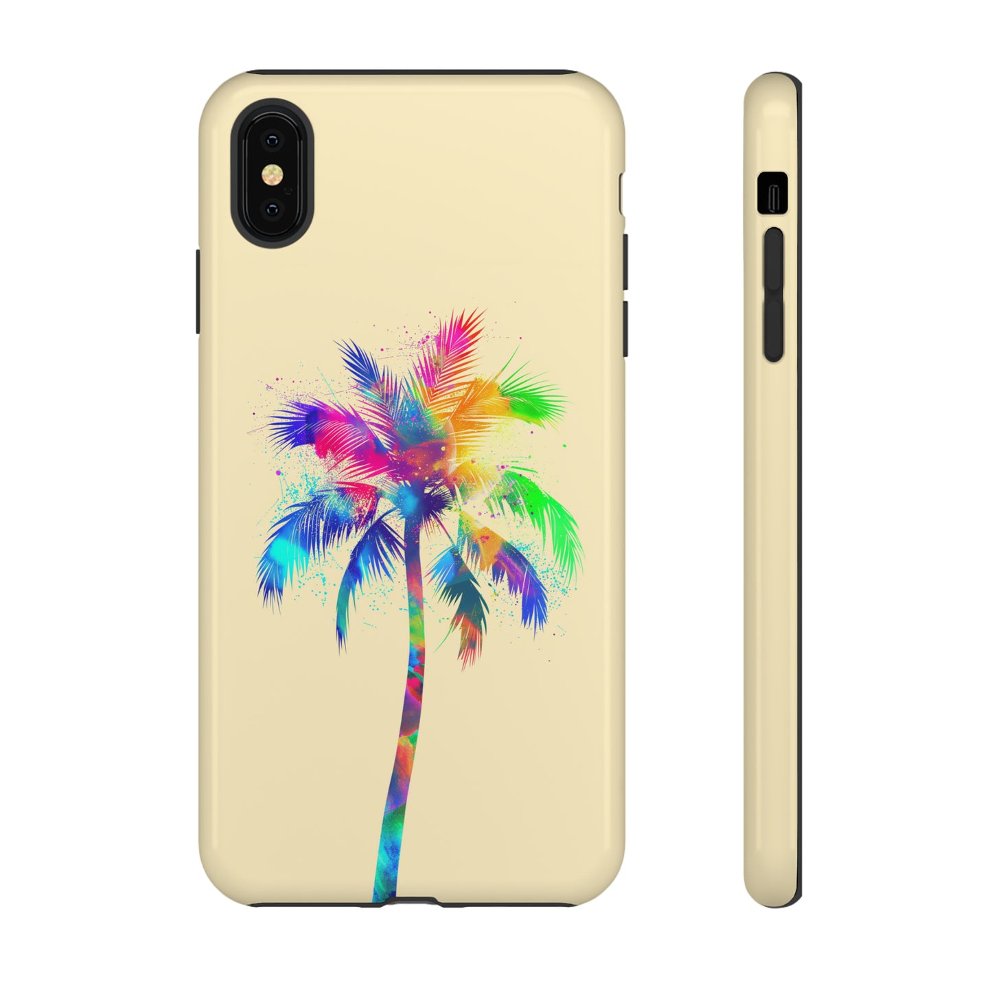 Colorful Palm Tree Hawaiian Tropical Phone Case, Island Tropics, Wireless Compatible, Protective Cell Phone Case for iPhone, Samsung, Pixel