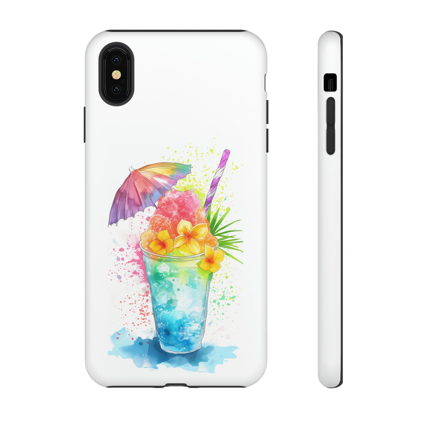 Shave Ice Plumerias Hawaiian Tropical Phone Case, 808, Island Tropics, Wireless Compatible, Protective Cell Case iPhone, Samsung, Pixel