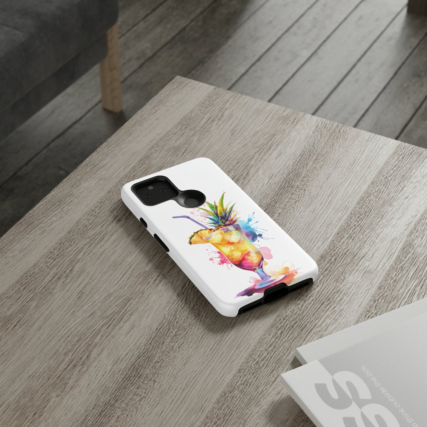 Pina Colada Cocktail Hawaiian Tropical Phone Case, Island Tropics, Wireless Compatible, Protective Cell Phone Case iPhone, Samsung, Pixel