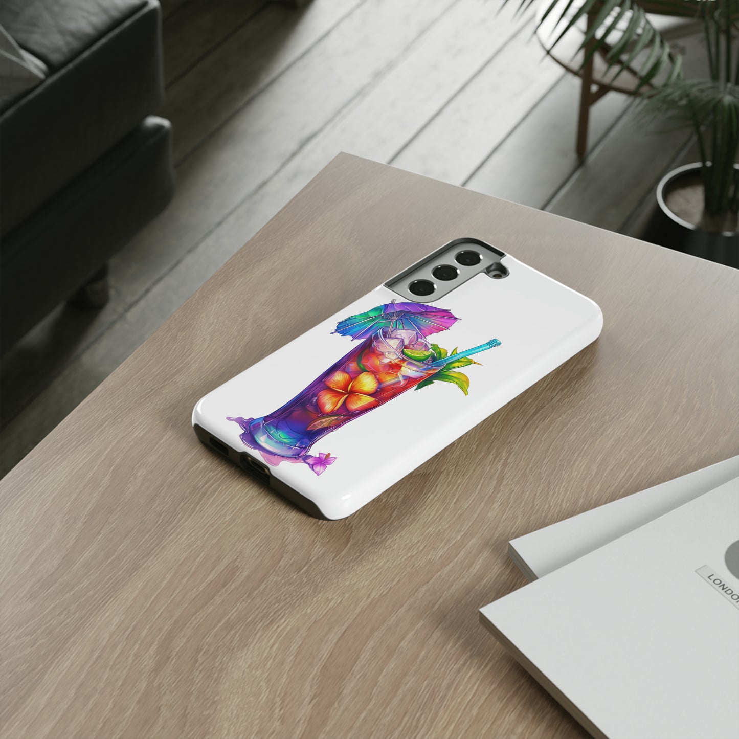 Mai Tai Cocktail Hawaiian Tropical Phone Case, 808, Island Tropics, Wireless Compatible, Protective Cell Phone Case iPhone, Samsung, Pixel