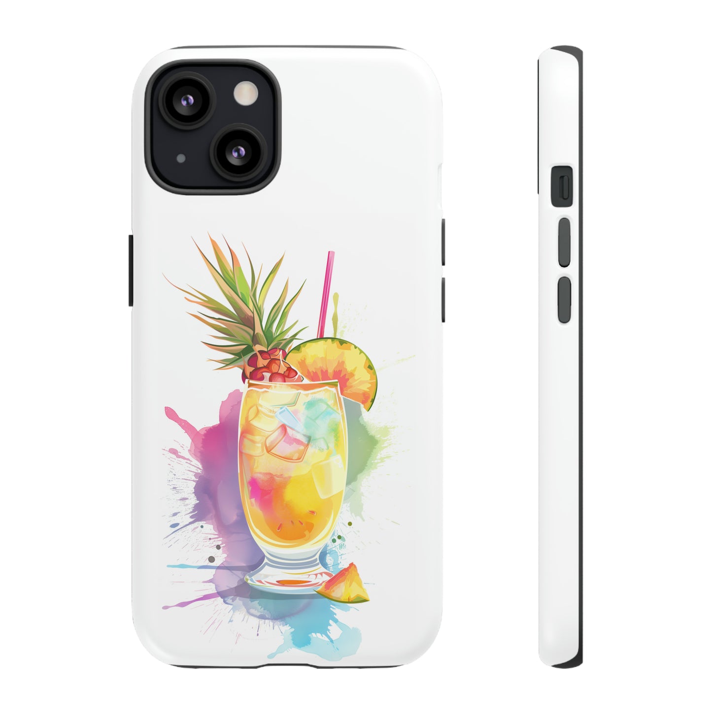 Pina Colada Cocktail Hawaiian Tropical Phone Case, Island Tropics, Wireless Compatible, Protective Cell Phone Case iPhone, Samsung, Pixel