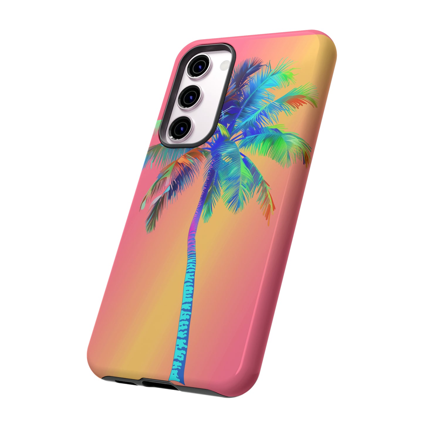 Palm Tree Pink Hawaiian Tropical Phone Case, 808, Island Tropics, Wireless Compatible, Protective Cell Phone Case for iPhone, Samsung, Pixel