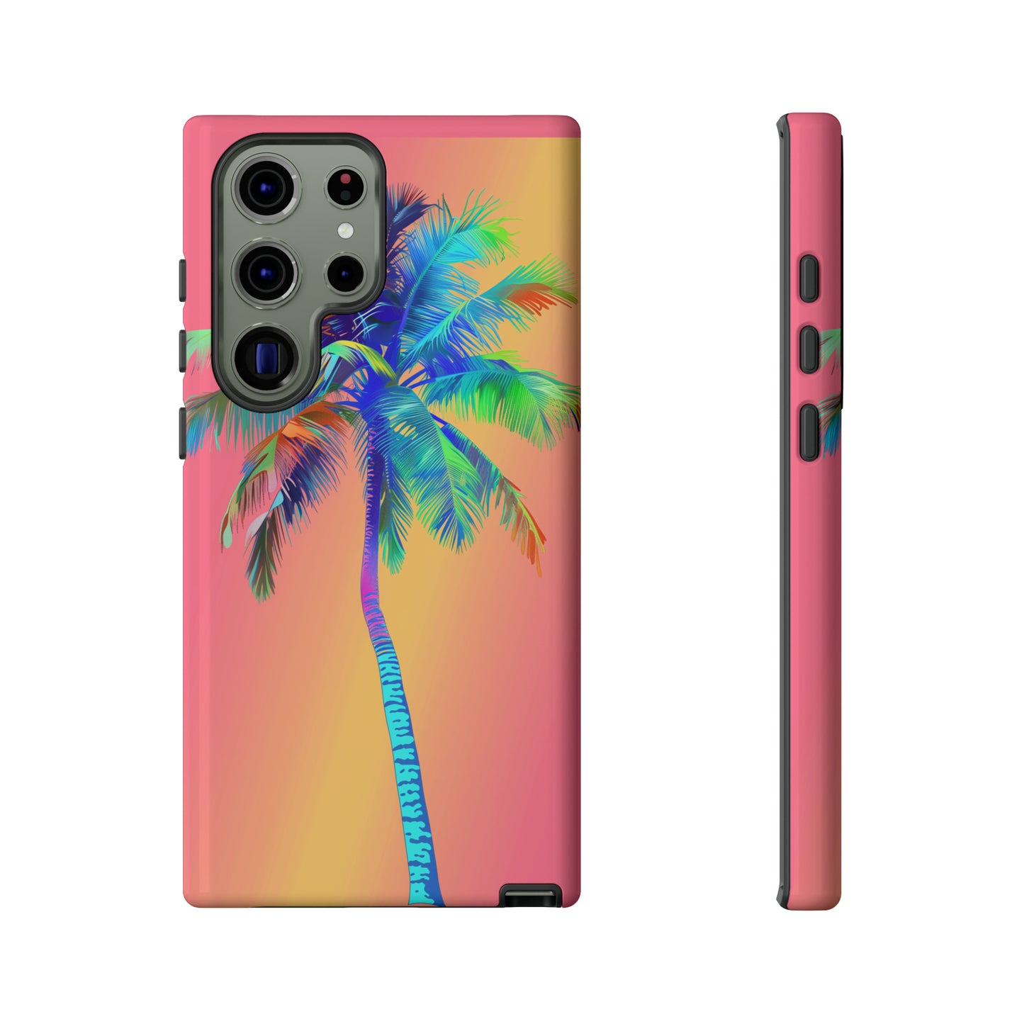 Palm Tree Pink Hawaiian Tropical Phone Case, 808, Island Tropics, Wireless Compatible, Protective Cell Phone Case for iPhone, Samsung, Pixel