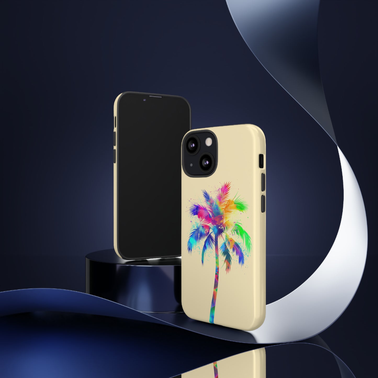 Colorful Palm Tree Hawaiian Tropical Phone Case, Island Tropics, Wireless Compatible, Protective Cell Phone Case for iPhone, Samsung, Pixel