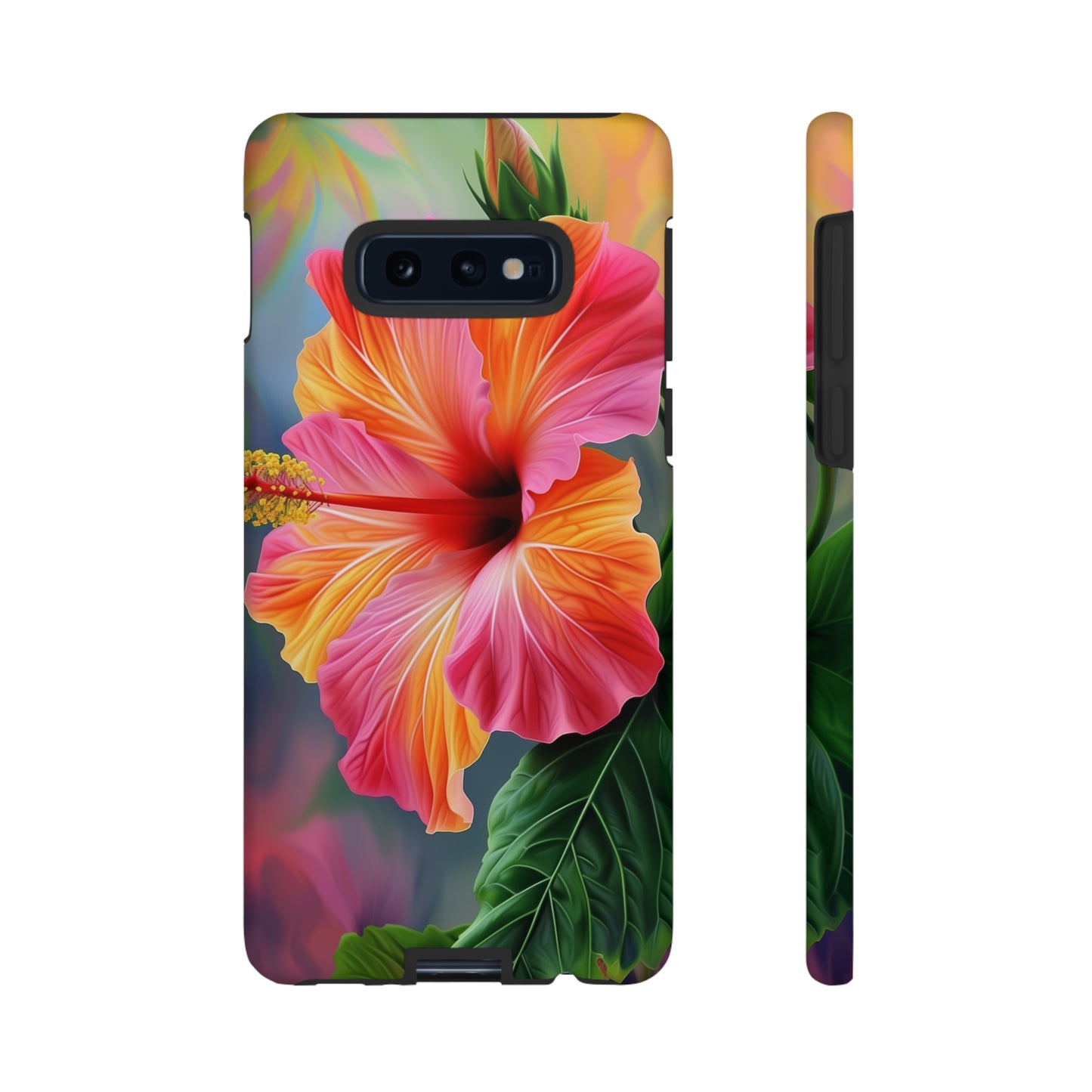 Hibiscus Flower Hawaiian Phone Case, Tropical, Wireless Compatible, Protective Cell Phone Case for iPhone, Samsung, Pixel phones