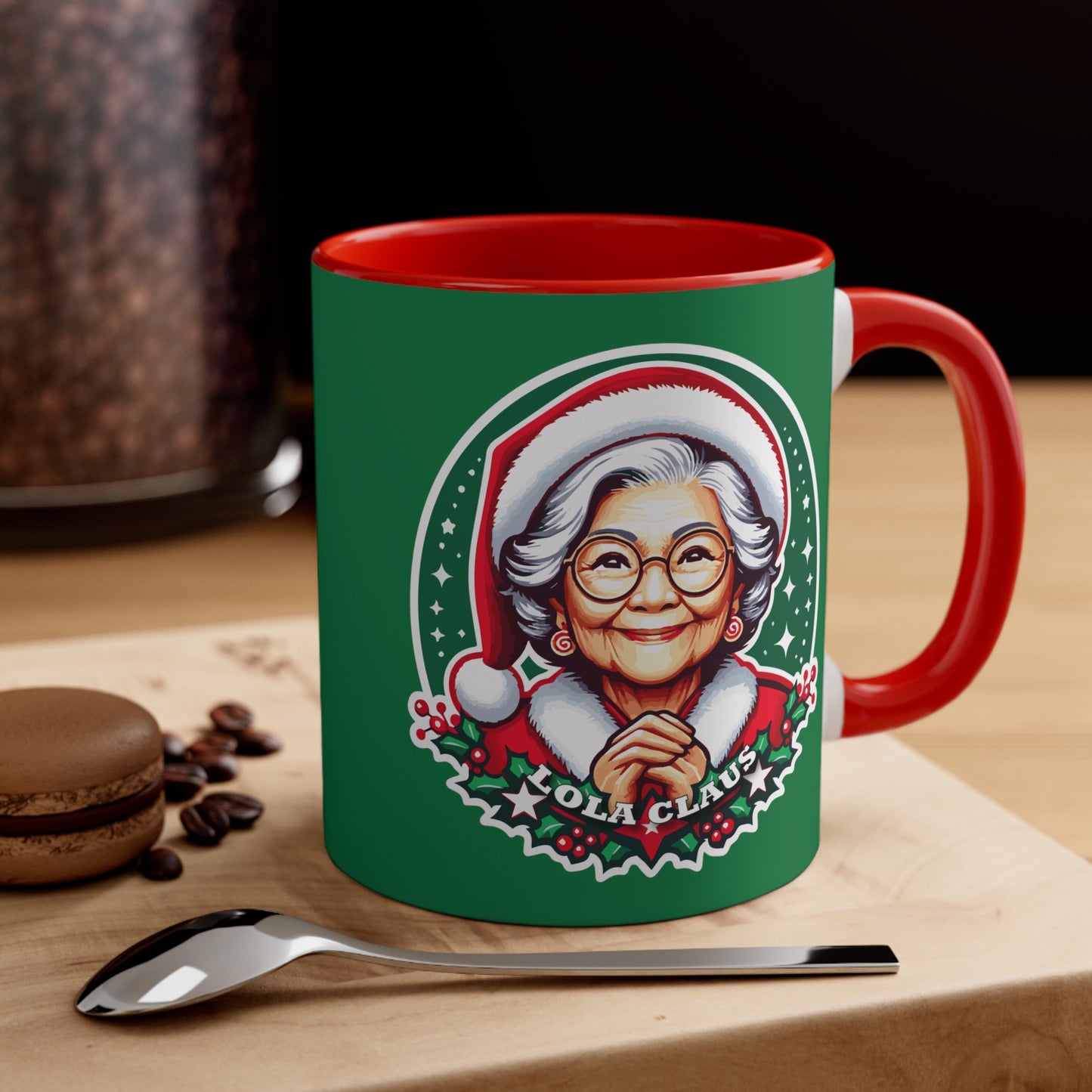 Lola Claus Coffee Mug, Lola Gifts, Promoted to Lola, Pregnancy Announcement, Filipinos Gifts, Filipino Mug, Grandma Mug, Grandmother Mug