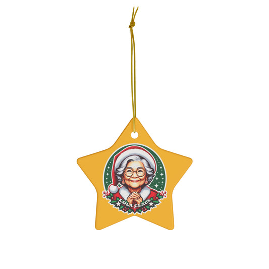 Lola Claus Ceramic Ornament, 4 Shapes