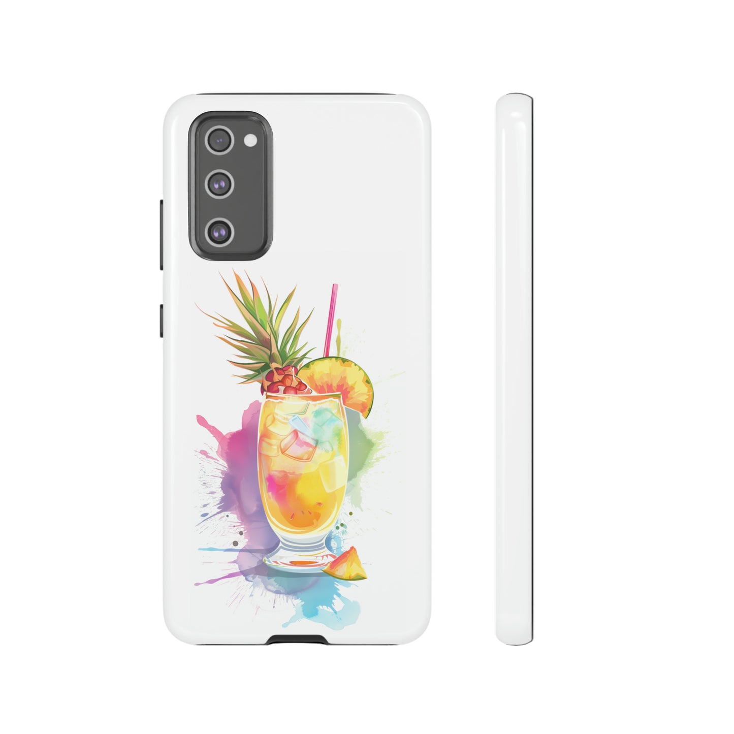 Pina Colada Cocktail Hawaiian Tropical Phone Case, Island Tropics, Wireless Compatible, Protective Cell Phone Case iPhone, Samsung, Pixel