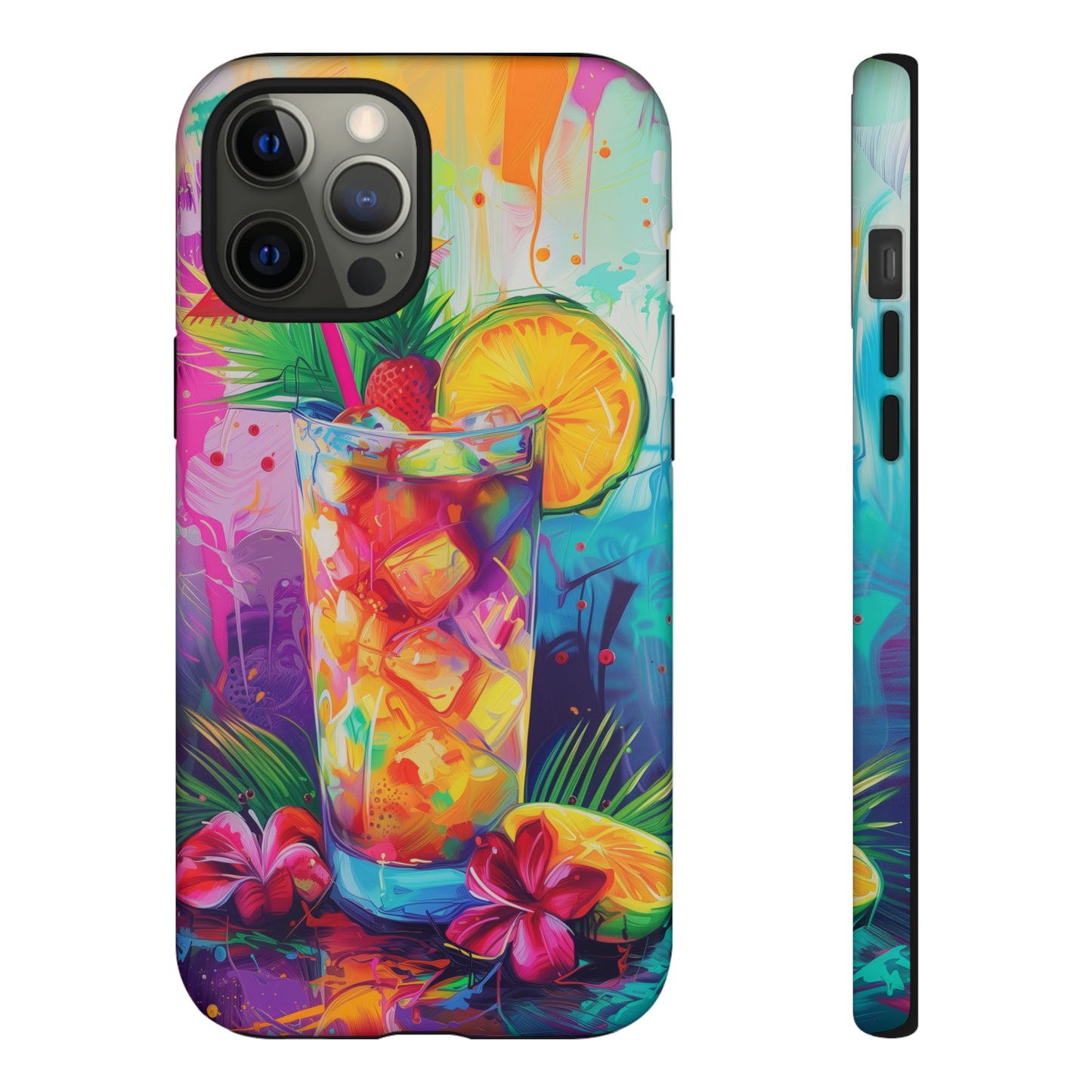 Mai Tai Cocktail Hawaiian Tropical Phone Case, 808, Island Tropics, Wireless Compatible, Protective Cell Phone Case iPhone, Samsung, Pixel