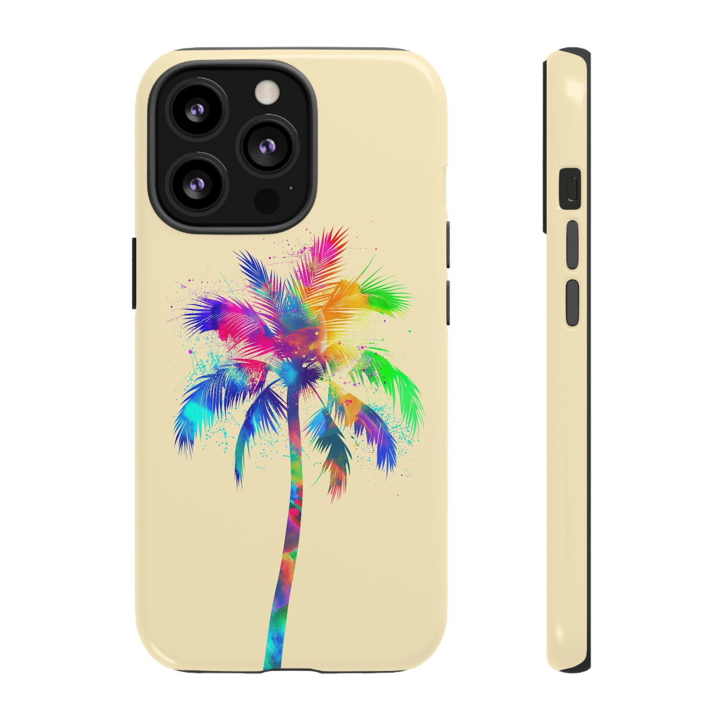 Colorful Palm Tree Hawaiian Tropical Phone Case, Island Tropics, Wireless Compatible, Protective Cell Phone Case for iPhone, Samsung, Pixel