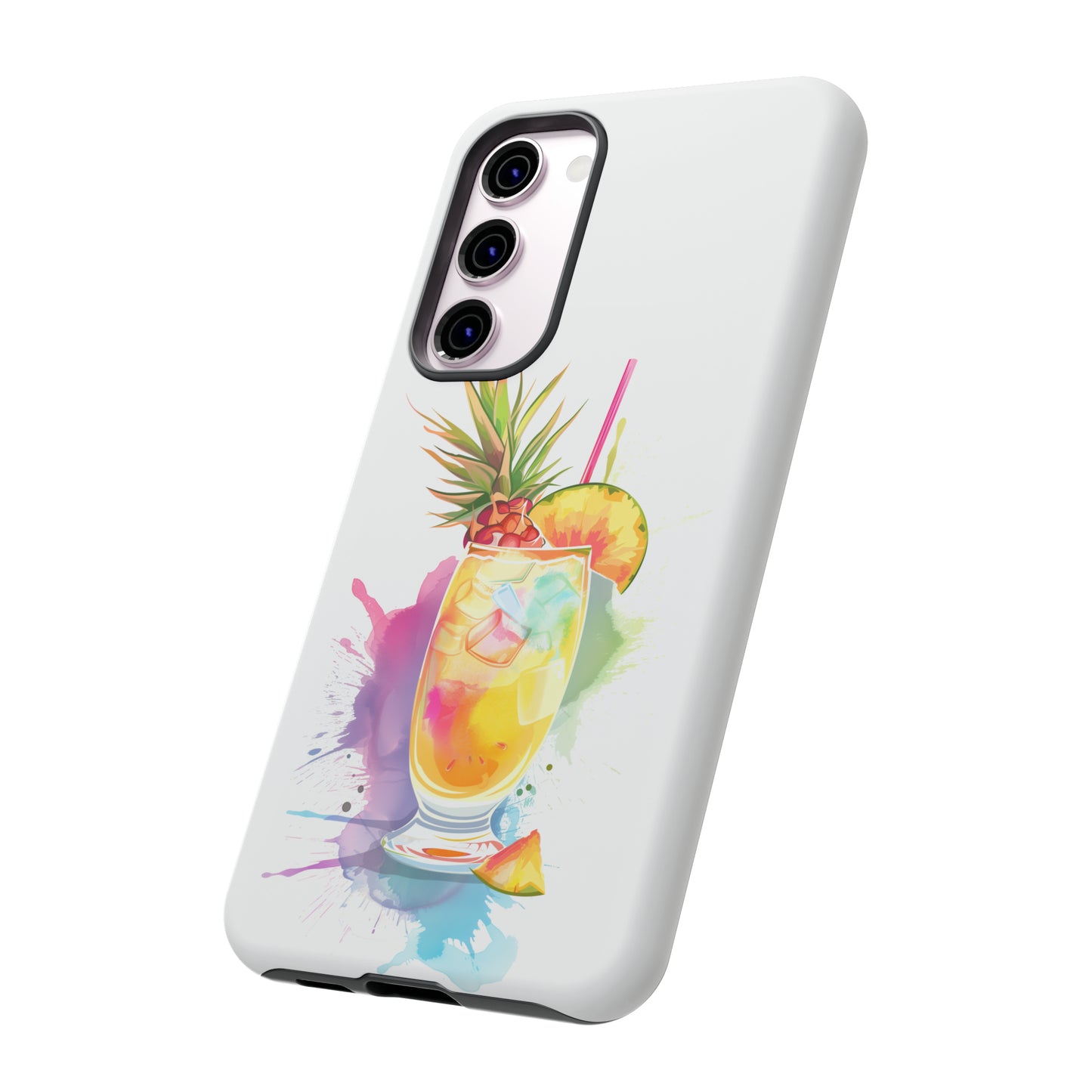 Pina Colada Cocktail Hawaiian Tropical Phone Case, Island Tropics, Wireless Compatible, Protective Cell Phone Case iPhone, Samsung, Pixel